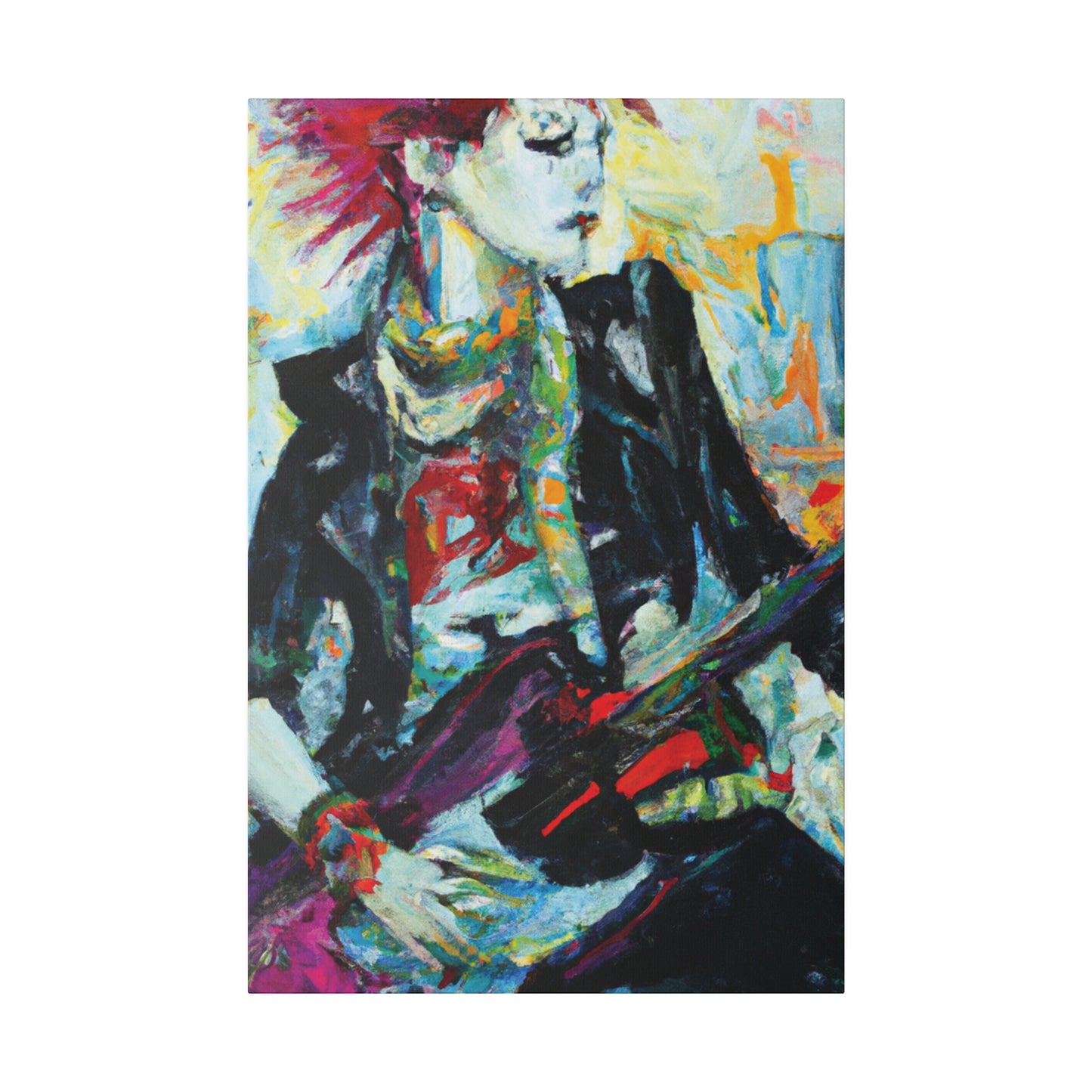 8915H - Rockstar Oil Painting Style Print | Poster | Home Decor | Wall Art | Music Art | Canvas