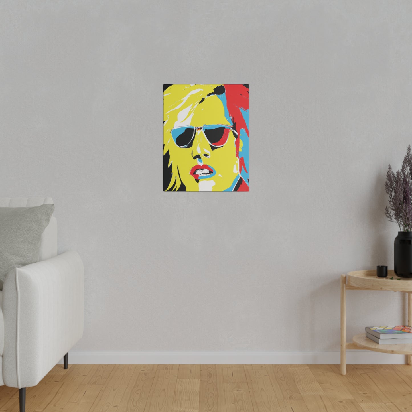 7436R - Rockstar Painting Print | Face | Abstract | Poster | Home Decor | Wall Art | Music Art | Canvas