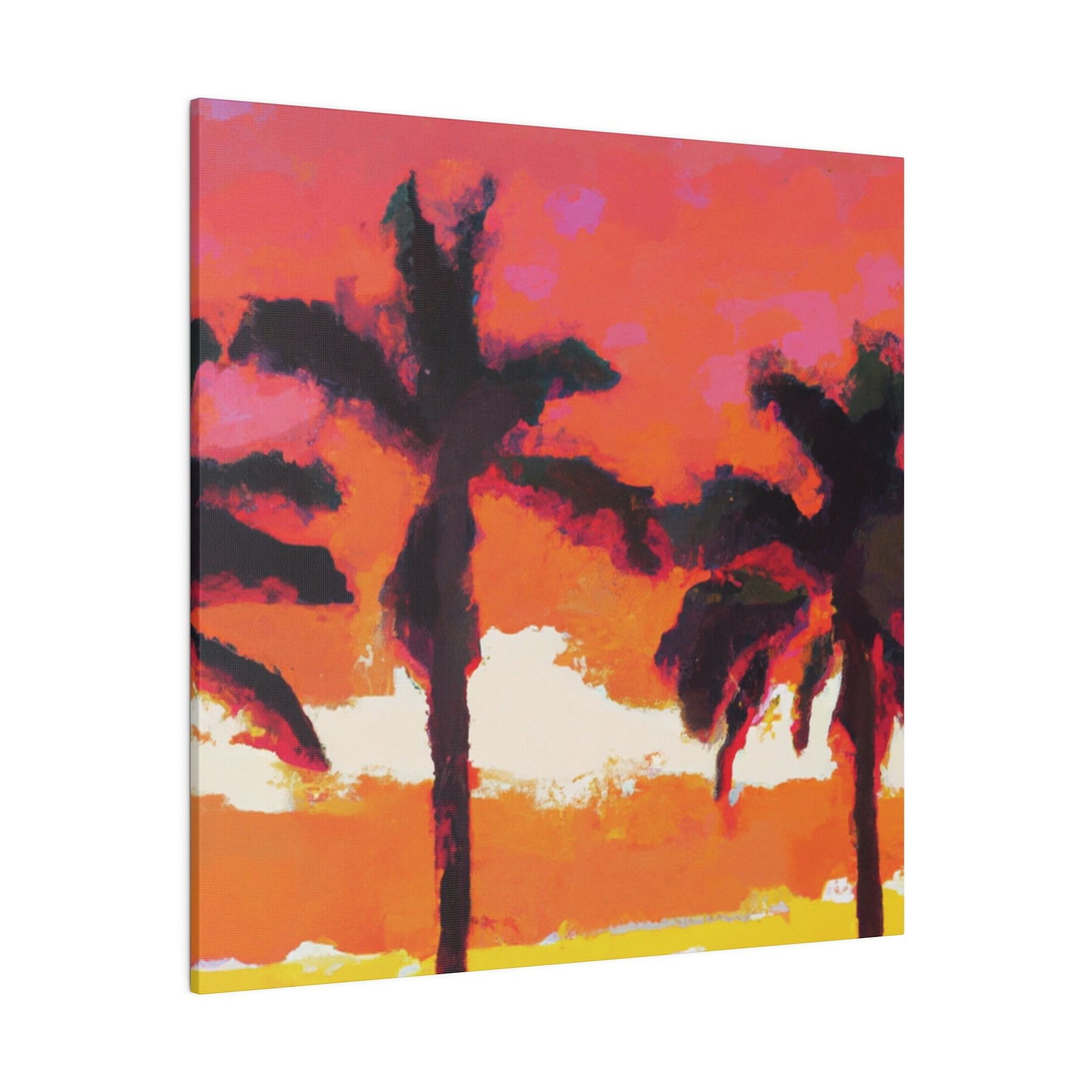 9356P - Miami Beach Sunset Painting Print | Miami | Beach | Sunset | Poster | Home Decor | Wall Art | Canvas