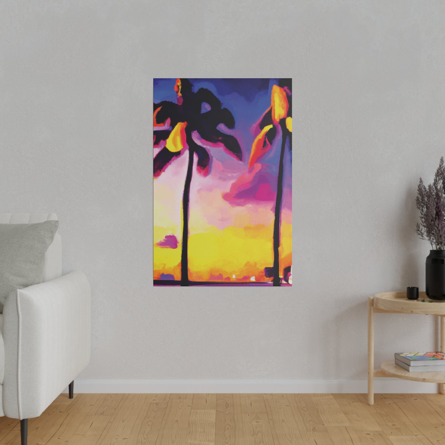 839P - Miami Beach Sunset Painting Print | Miami | Beach | Sunset | Poster | Home Decor | Wall Art | Canvas