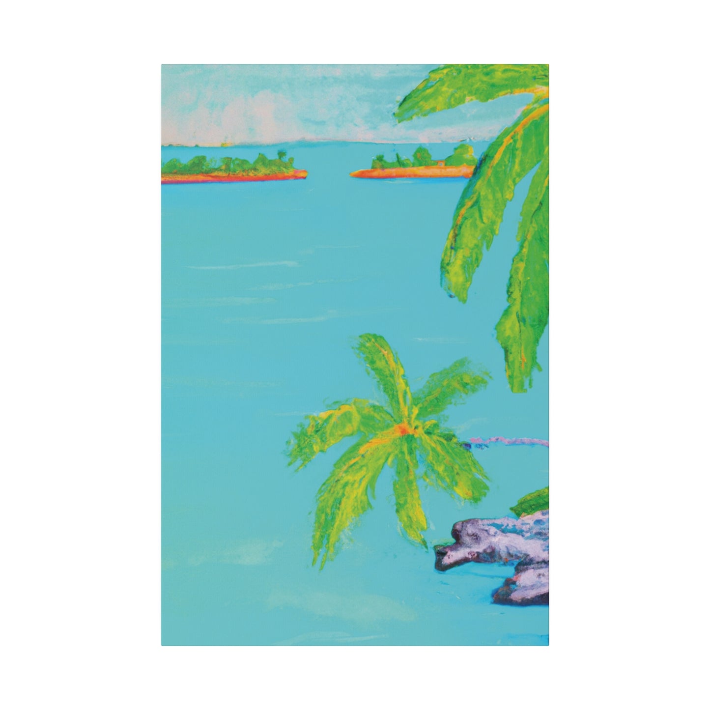 8932V - Bahamas Ocean Painting Print | Bahamas | Ocean | Beach | Poster | Home Decor | Wall Art | Canvas