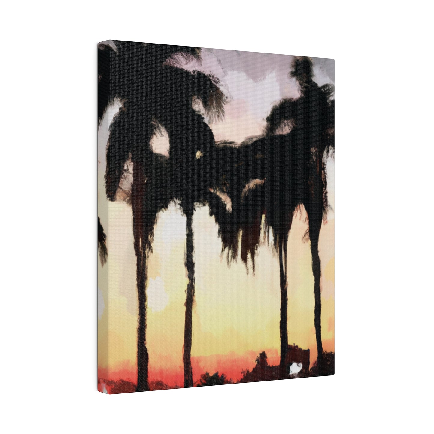 4763J - Miami Beach Sunset Painting Print | Miami | Beach | Sunset | Poster | Home Decor | Wall Art | Canvas