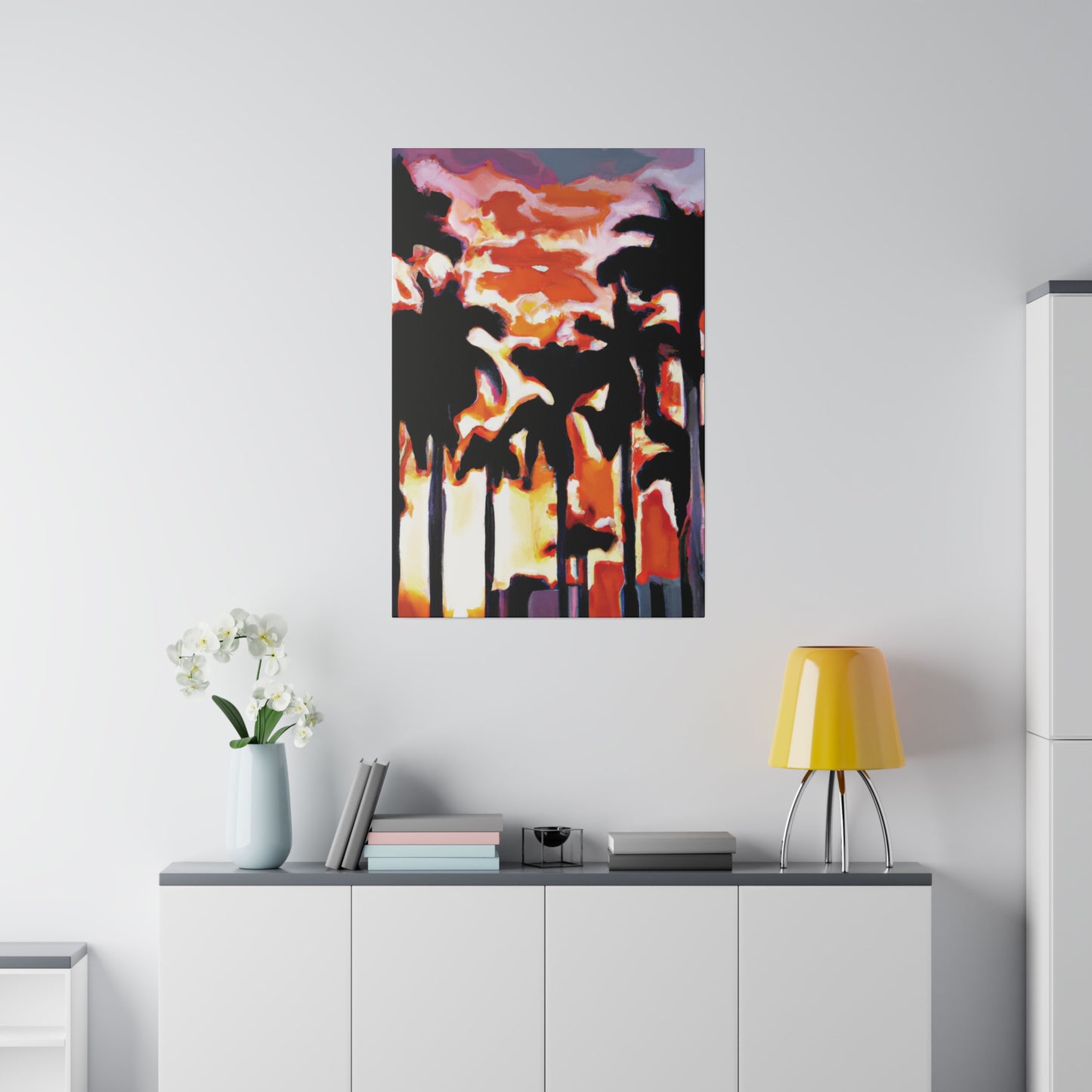 9274N - Miami Beach Sunset Painting Print | Miami | Beach | Sunset | Poster | Home Decor | Wall Art | Canvas