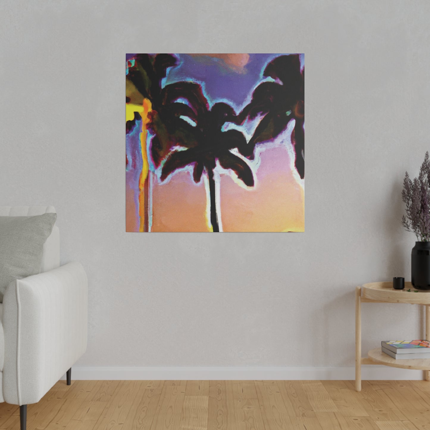 9603V - Miami Beach Sunset Painting Print | Miami | Beach | Sunset | Poster | Home Decor | Wall Art | Canvas