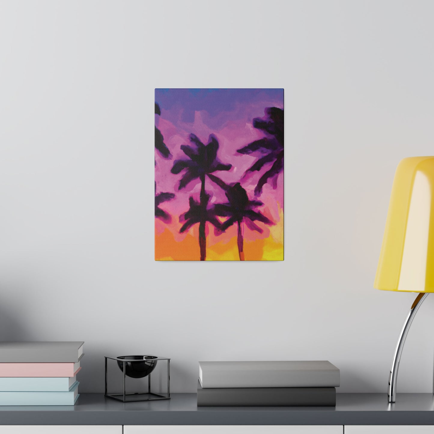 7395T - Miami Beach Sunset Painting Print | Miami | Beach | Sunset | Poster | Home Decor | Wall Art | Canvas