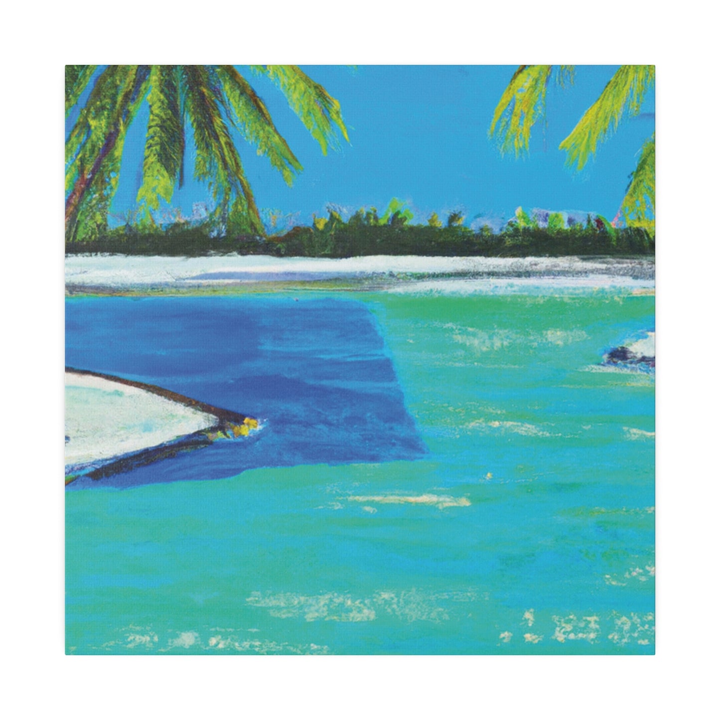 9761V - Bahamas Ocean Painting Print | Bahamas | Ocean | Beach | Poster | Home Decor | Wall Art | Canvas