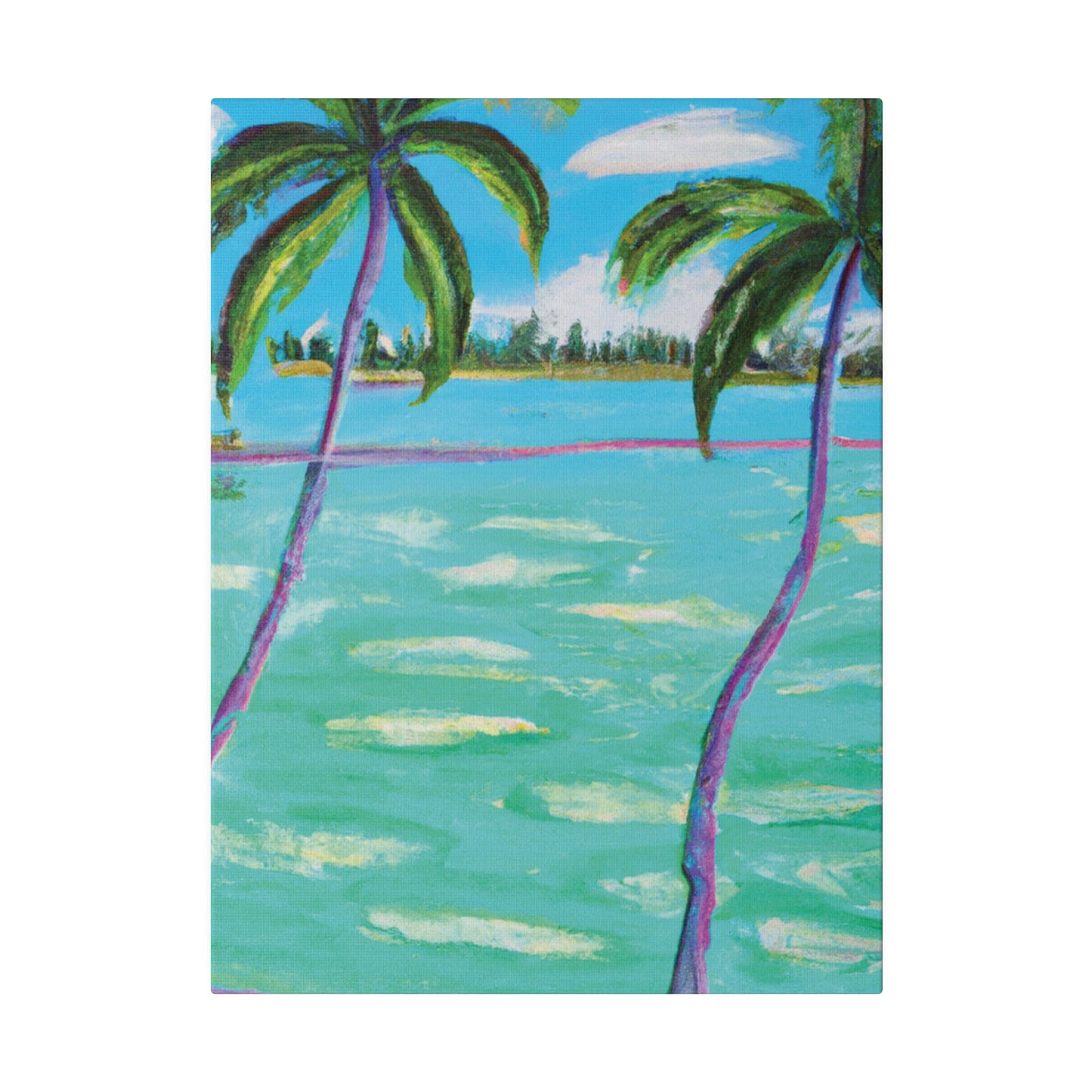 4451X - Bahamas Ocean Painting Print | Bahamas | Ocean | Beach | Poster | Home Decor | Wall Art | Canvas