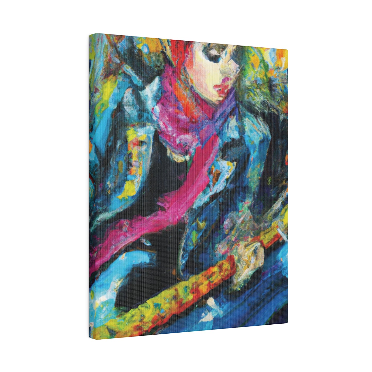 9823X - Rockstar Oil Painting Style Print | Poster | Home Decor | Wall Art | Music Art | Canvas