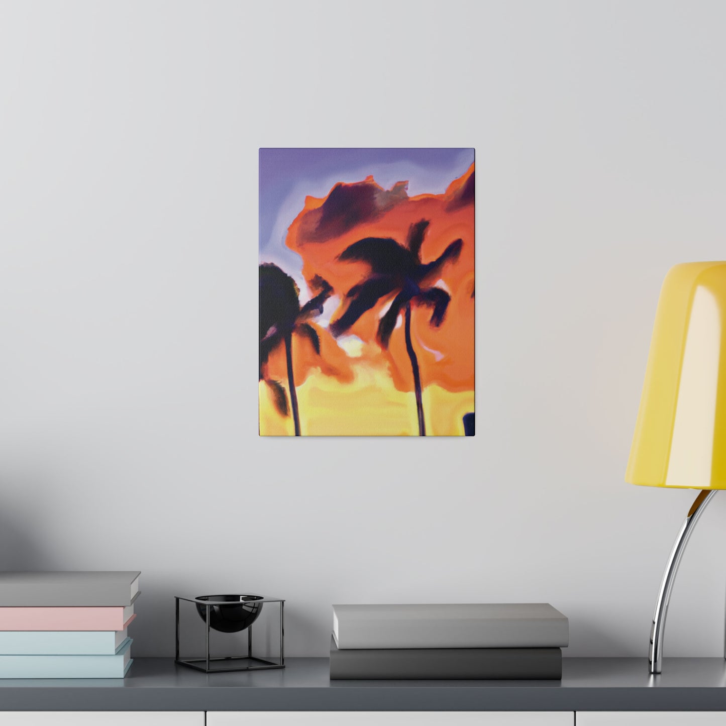 3415F - Miami Beach Sunset Painting Print | Miami | Beach | Sunset | Poster | Home Decor | Wall Art | Canvas