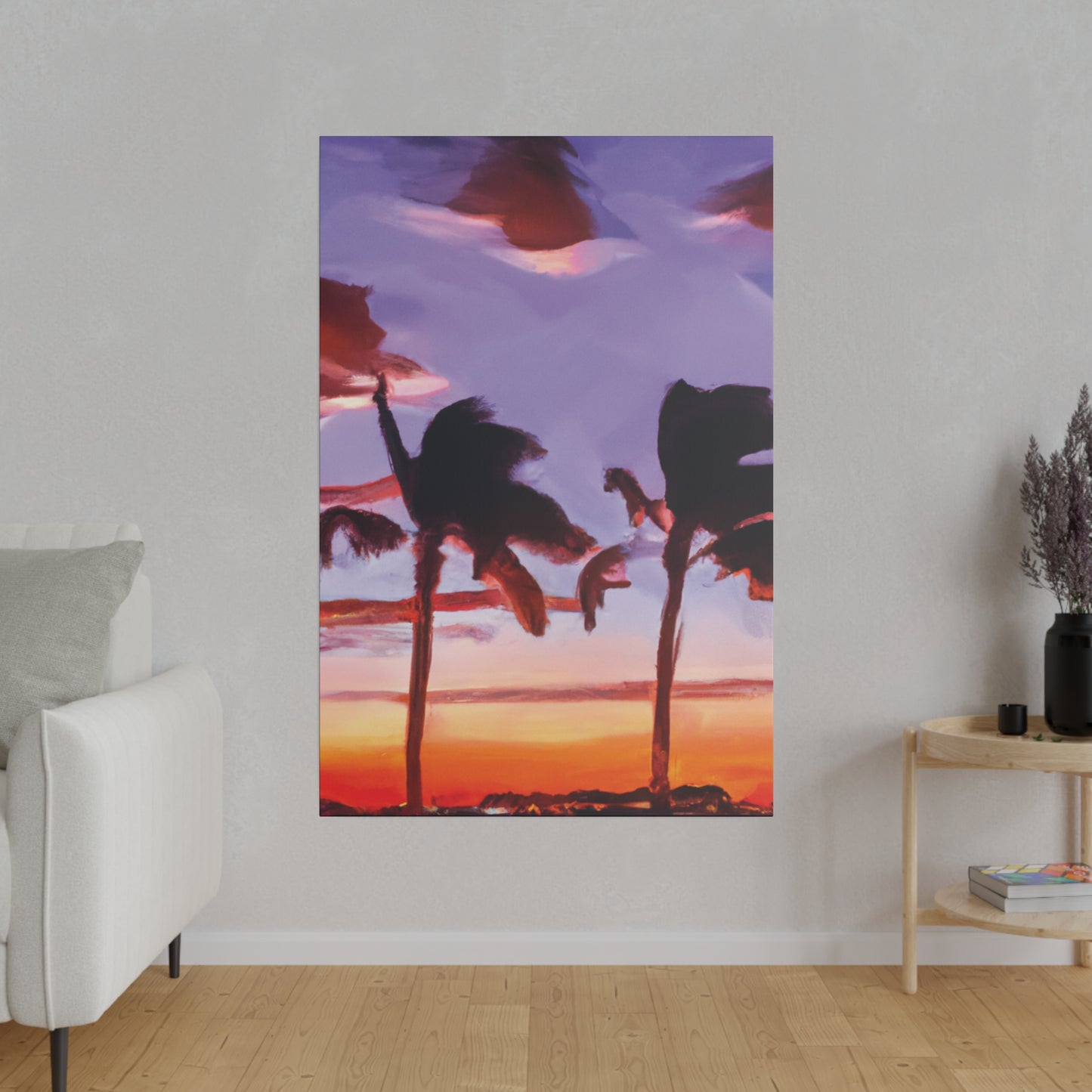 7491X - Miami Beach Sunset Painting Print | Miami | Beach | Sunset | Poster | Home Decor | Wall Art | Canvas