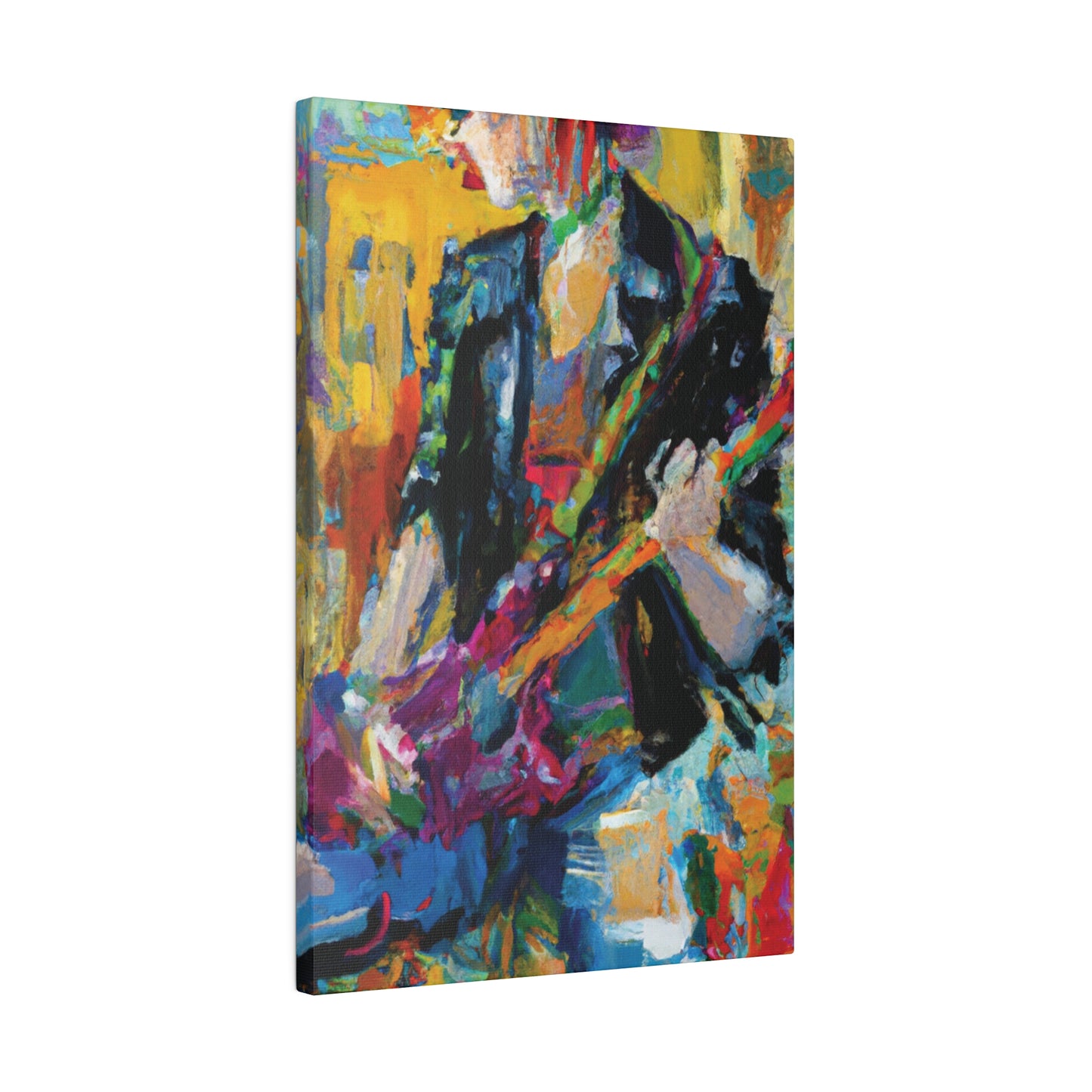 4813Q - Rockstar Oil Painting Style Print | Poster | Home Decor | Wall Art | Music Art | Canvas
