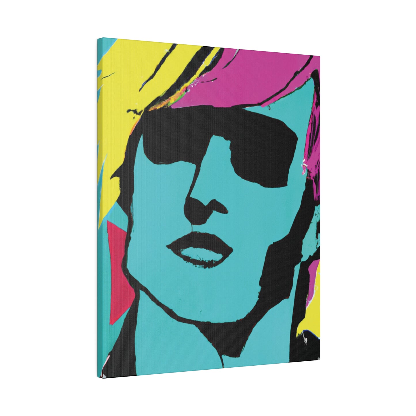 8753H - Rockstar Painting Print | Face | Abstract | Poster | Home Decor | Wall Art | Music Art | Canvas