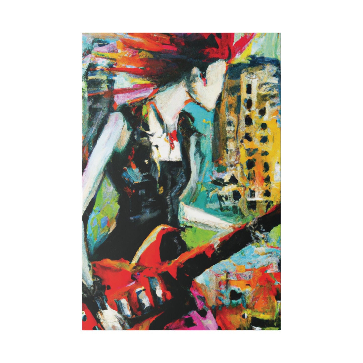 3226O - Rockstar Oil Painting Style Print | Poster | Home Decor | Wall Art | Music Art | Canvas