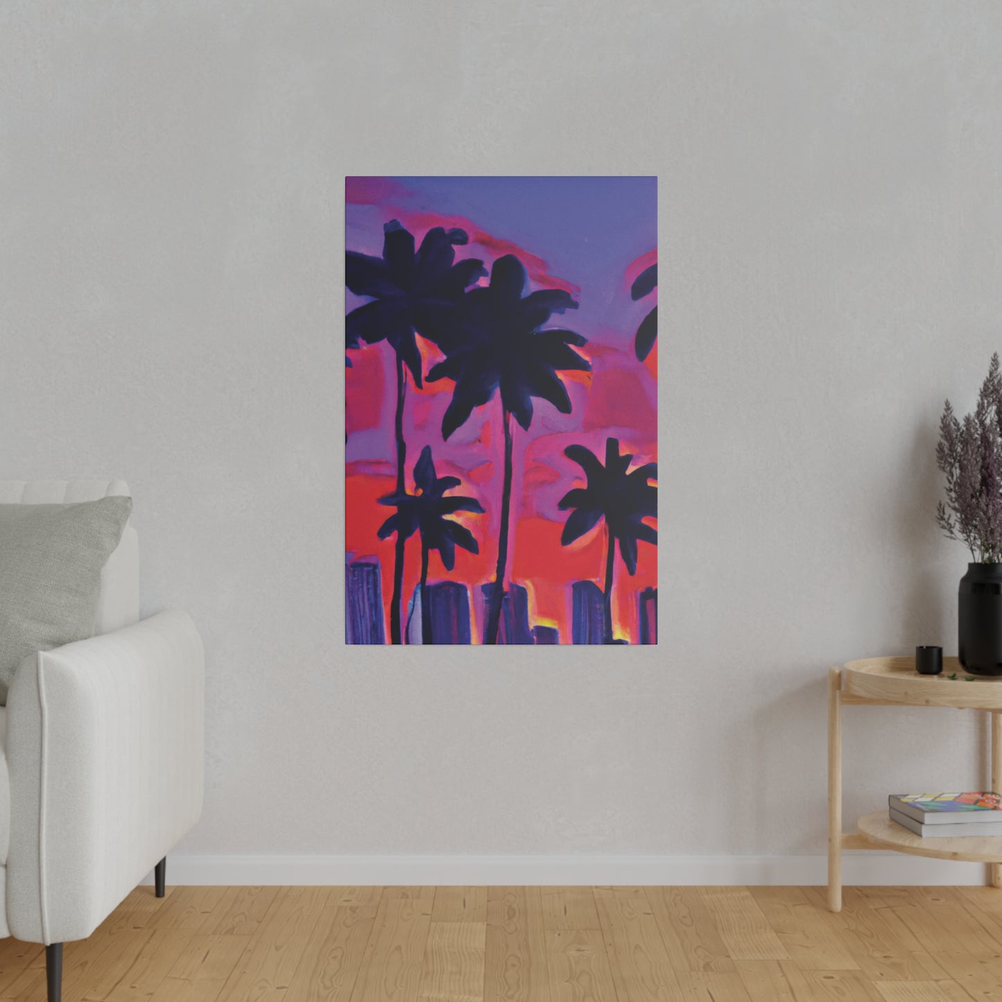 641R - Miami Beach Sunset Painting Print | Miami | Beach | Sunset | Poster | Home Decor | Wall Art | Canvas