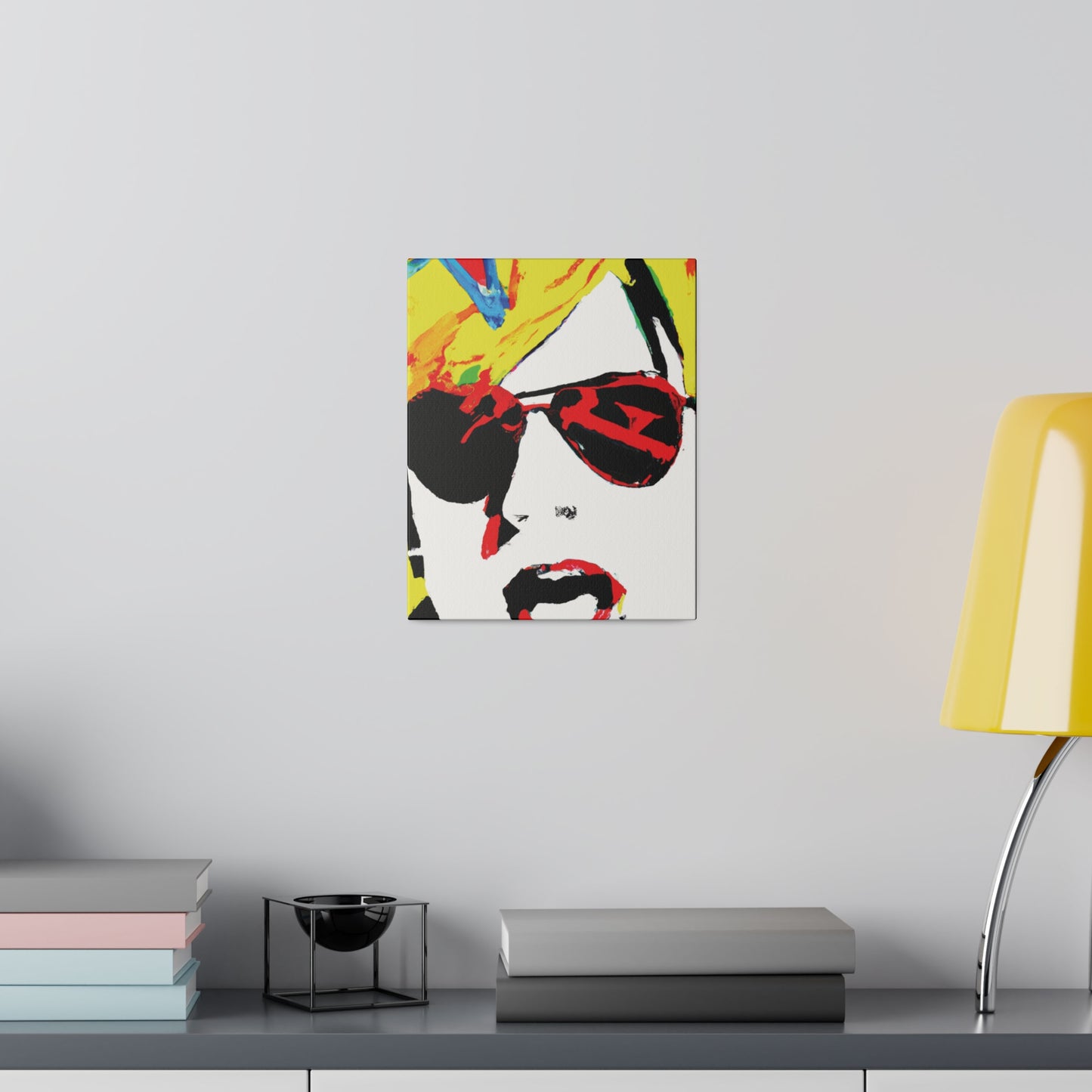 7931Q - Rockstar Painting Print | Face | Abstract | Poster | Home Decor | Wall Art | Music Art | Canvas