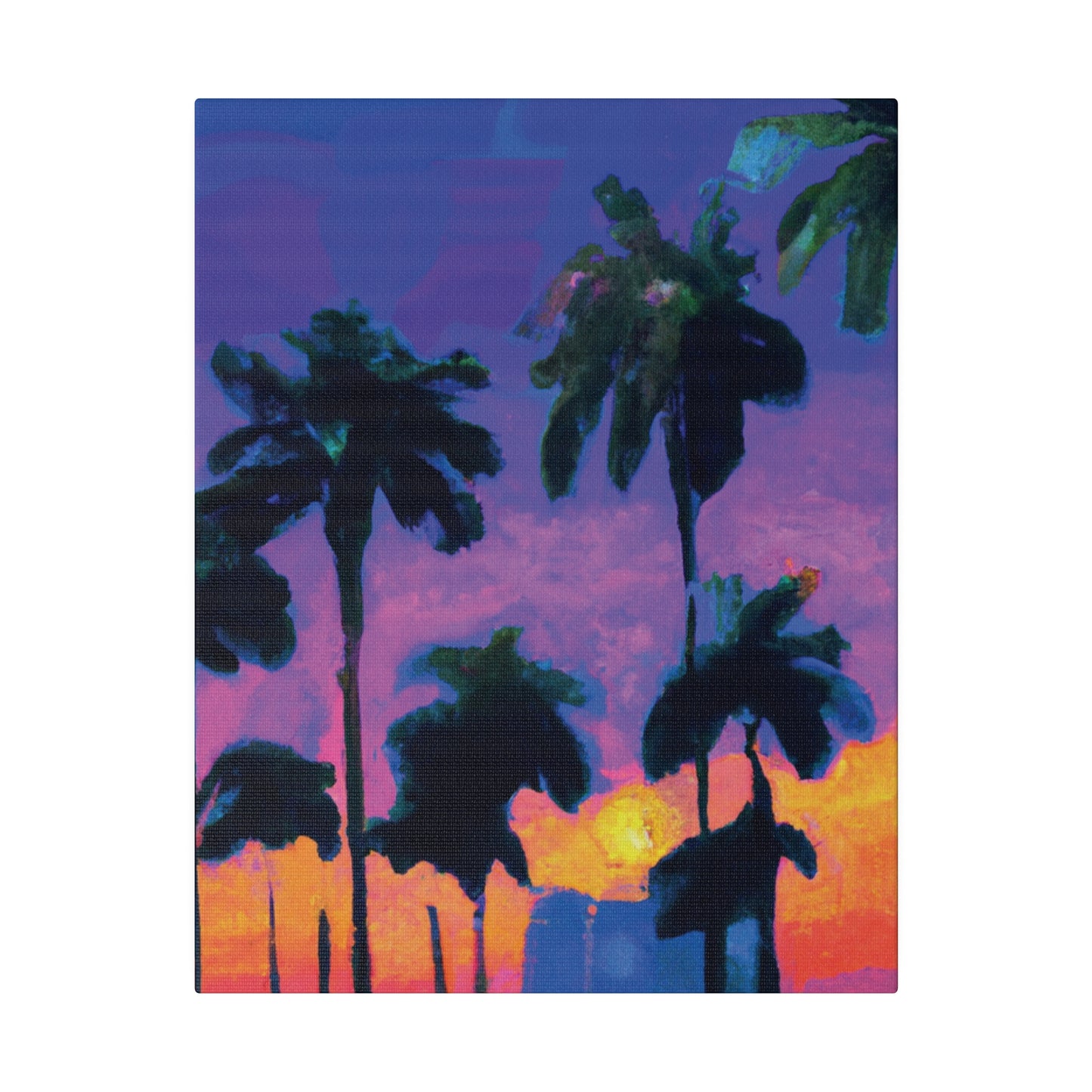 9232V - Miami Beach Sunset Painting Print | Miami | Beach | Sunset | Poster | Home Decor | Wall Art | Canvas