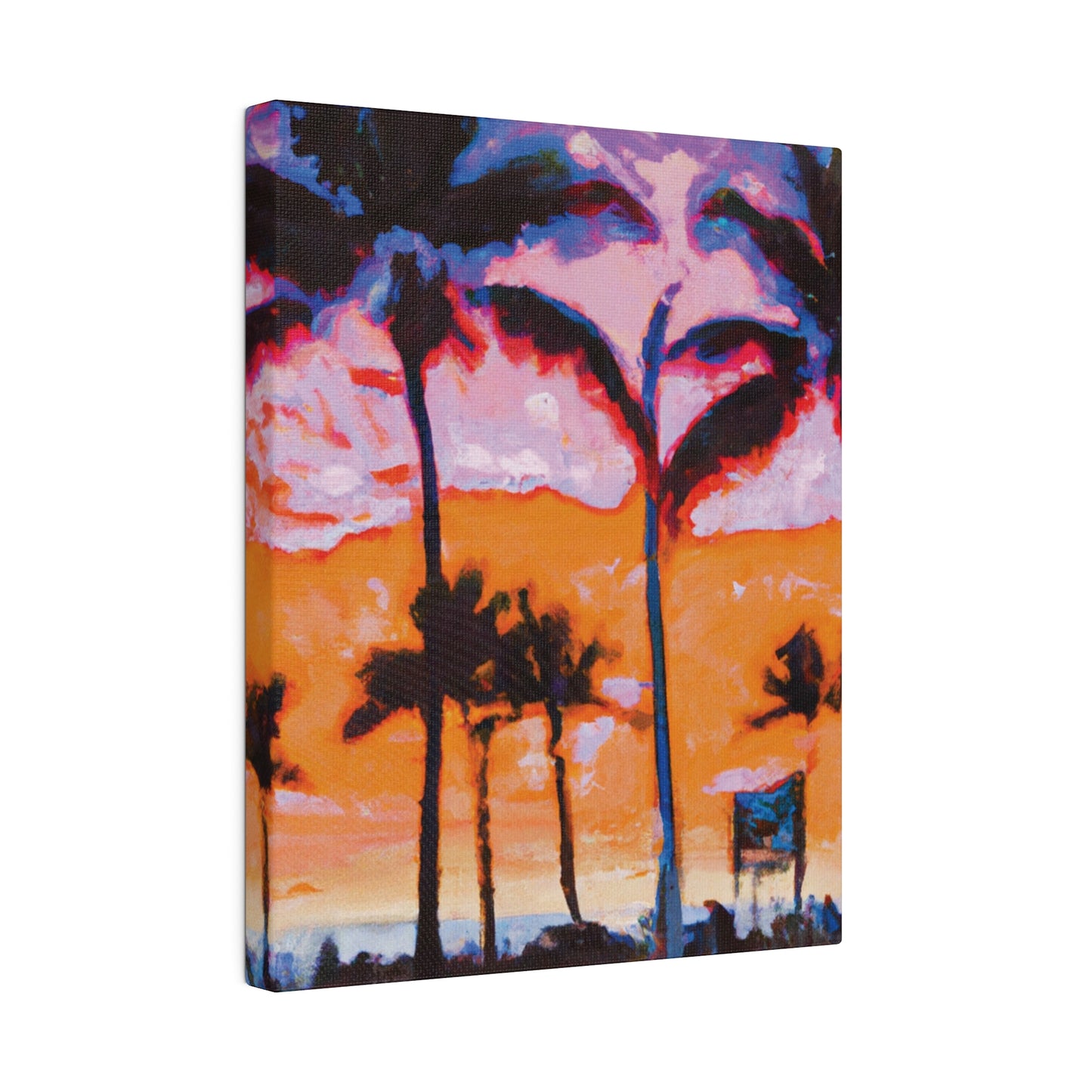 8373X - Miami Beach Sunset Painting Print | Miami | Beach | Sunset | Poster | Home Decor | Wall Art | Canvas