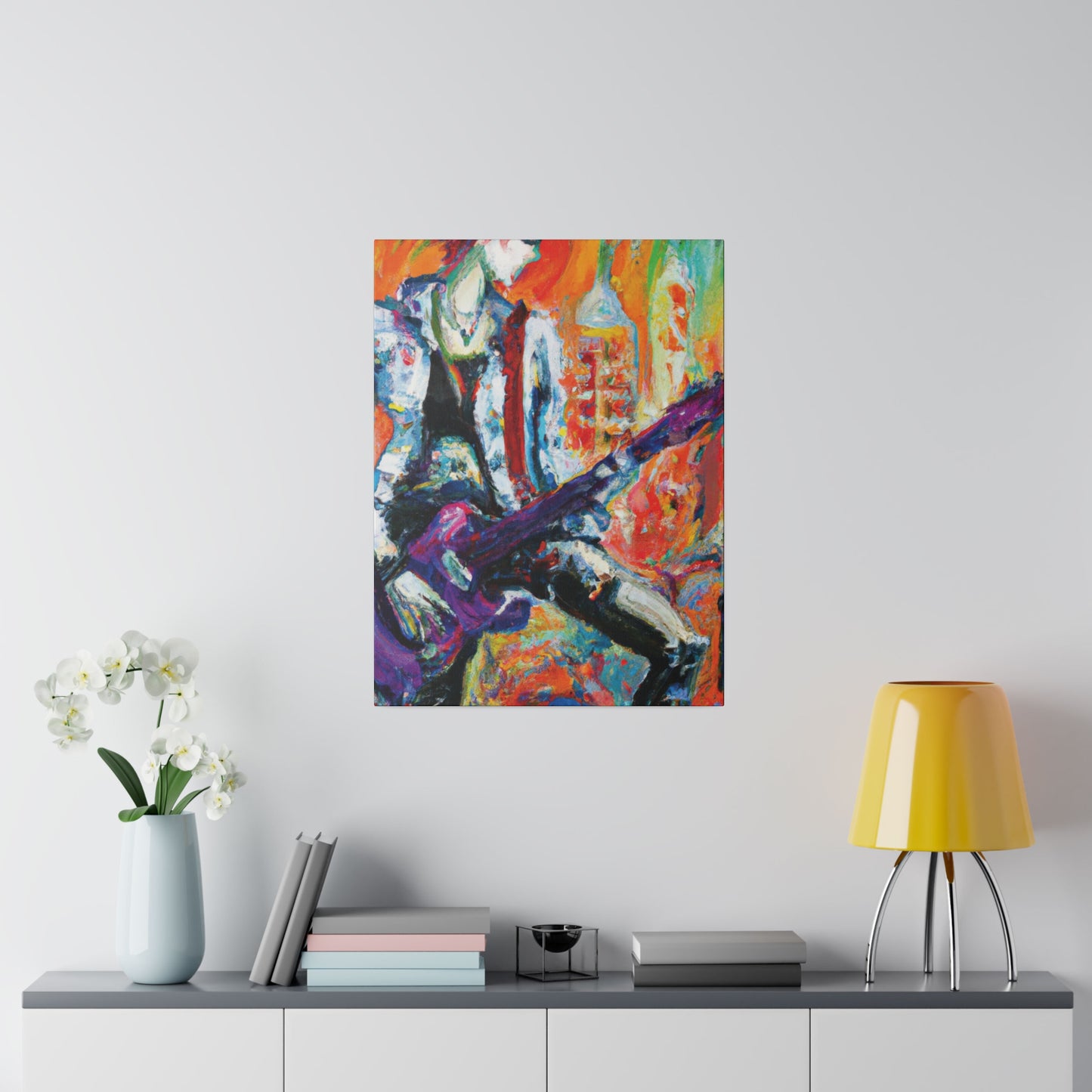 6891P - Rockstar Oil Painting Style Print | Poster | Home Decor | Wall Art | Music Art | Canvas