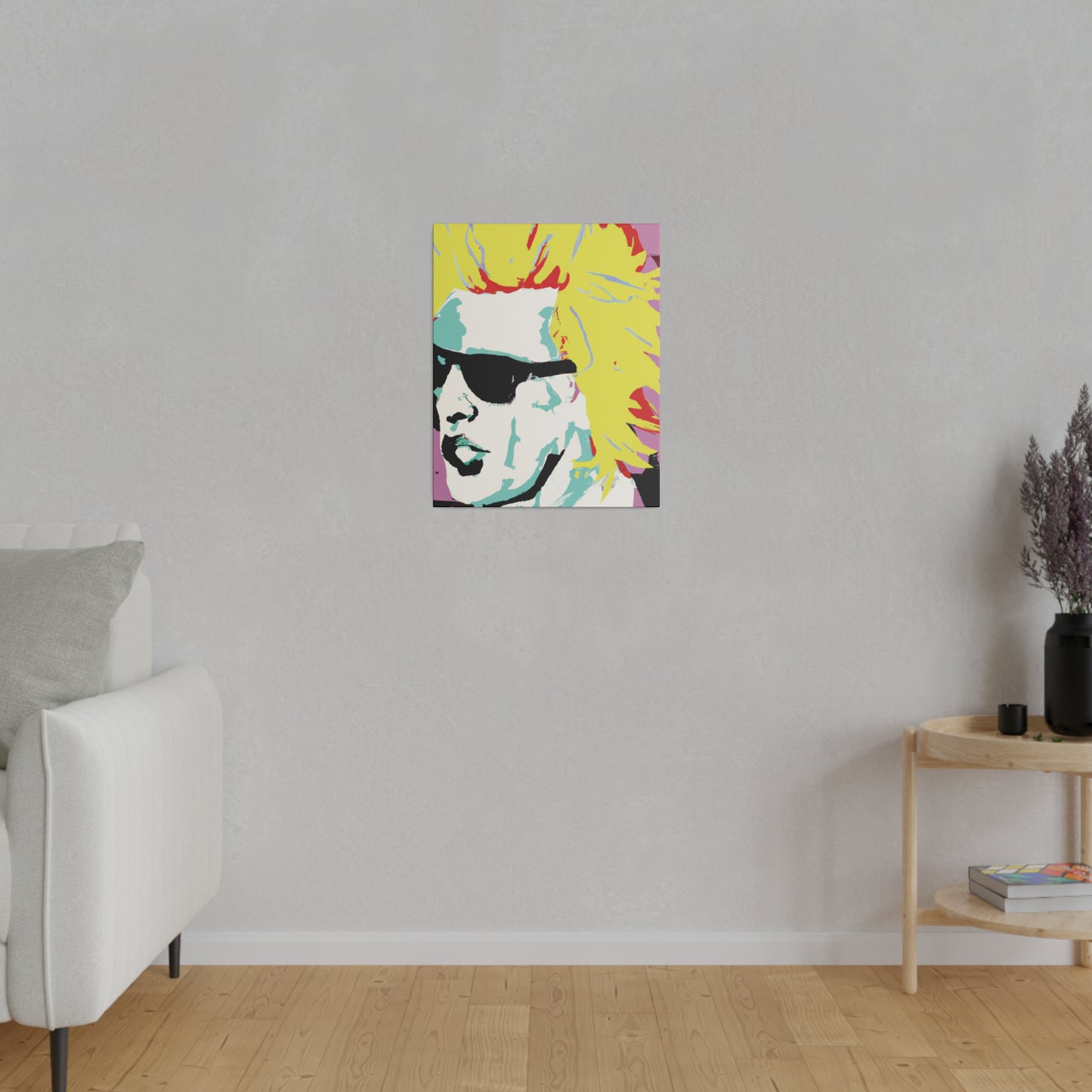 8282G - Rockstar Painting Print | Face | Abstract | Poster | Home Decor | Wall Art | Music Art | Canvas