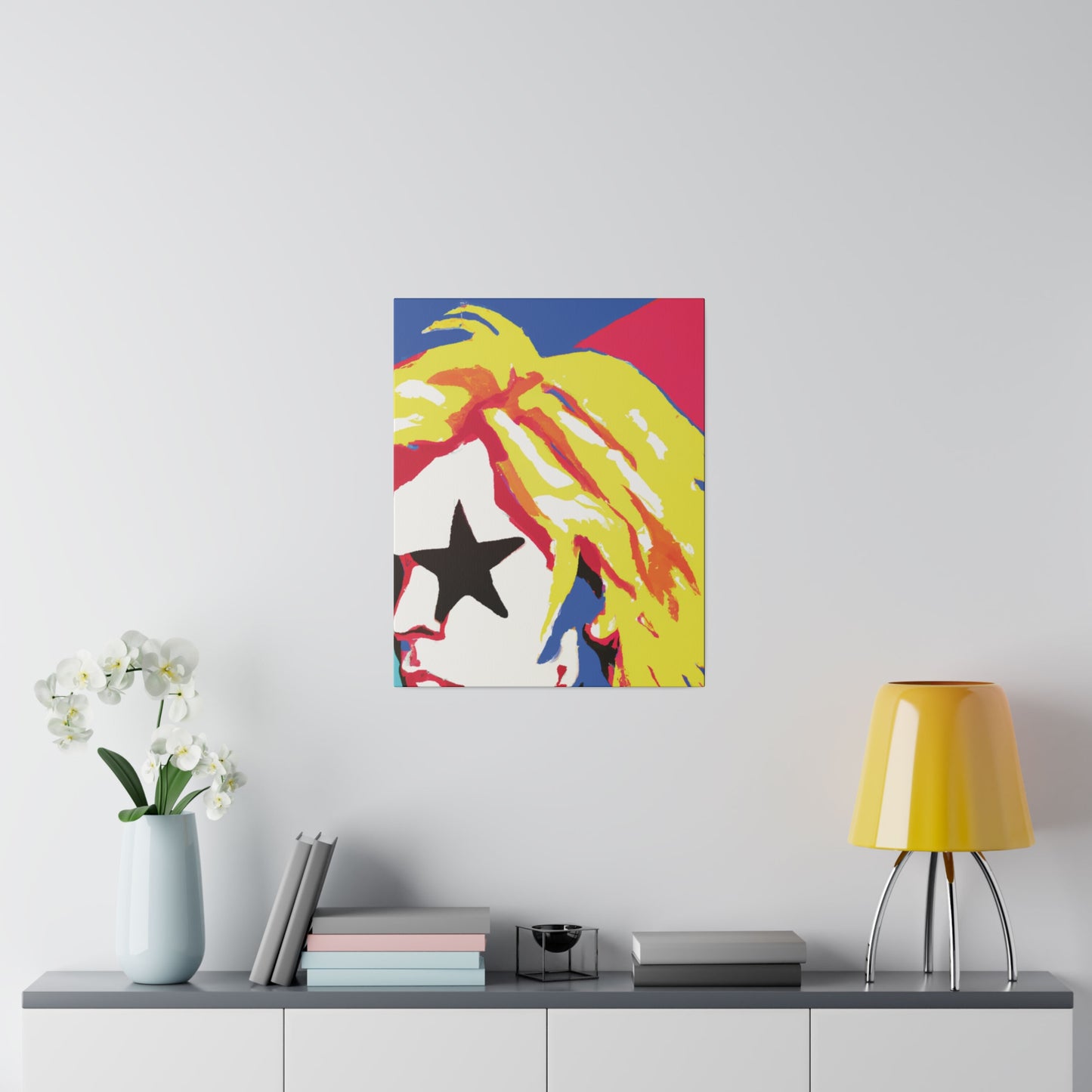 5402P - Rockstar Painting Print | Face | Abstract | Poster | Home Decor | Wall Art | Music Art | Canvas