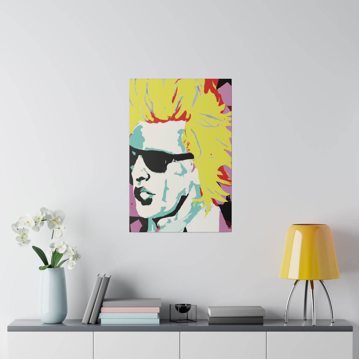 8282G - Rockstar Painting Print | Face | Abstract | Poster | Home Decor | Wall Art | Music Art | Canvas