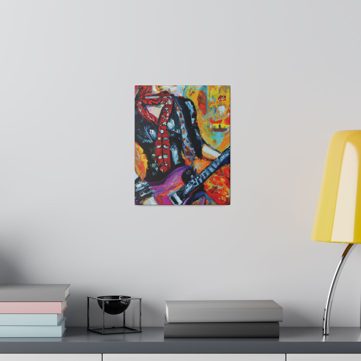 7342P - Rockstar Oil Painting Style Print | Poster | Home Decor | Wall Art | Music Art | Canvas