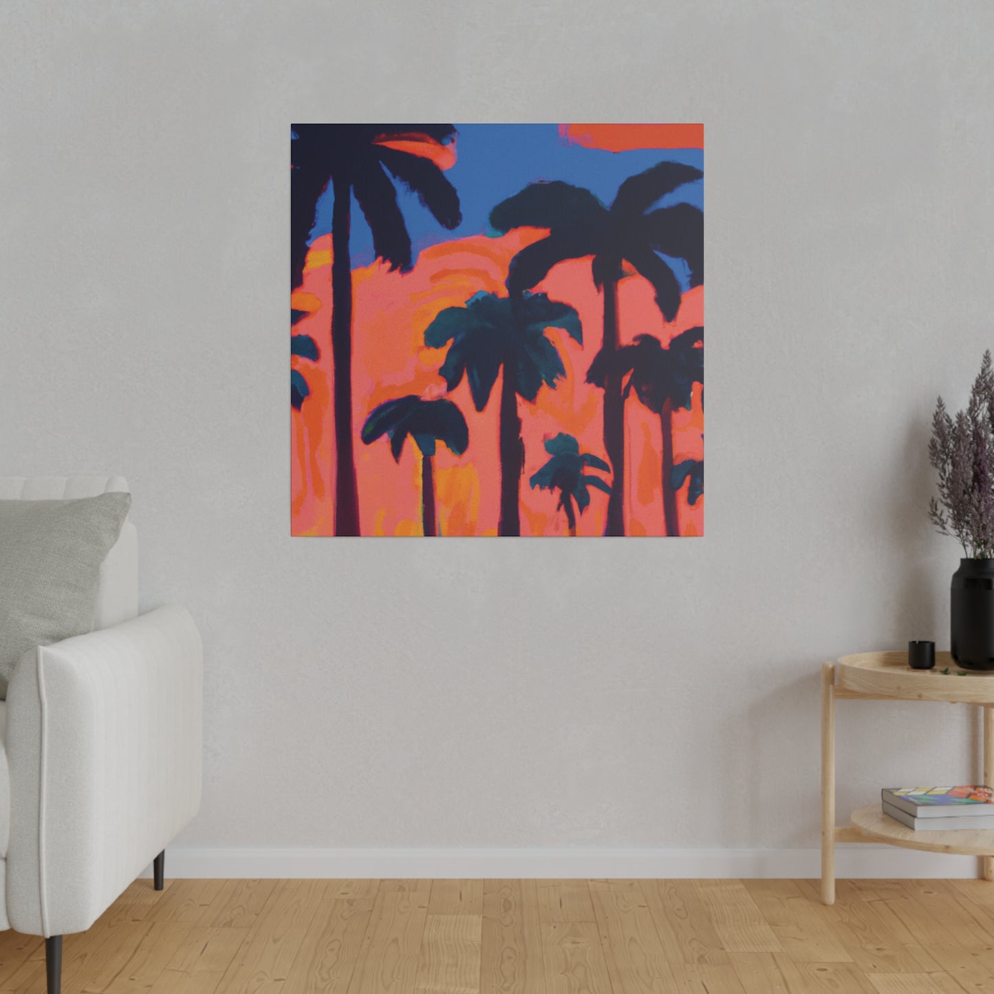 3239C - Miami Beach Sunset Painting Print | Miami | Beach | Sunset | Poster | Home Decor | Wall Art | Canvas