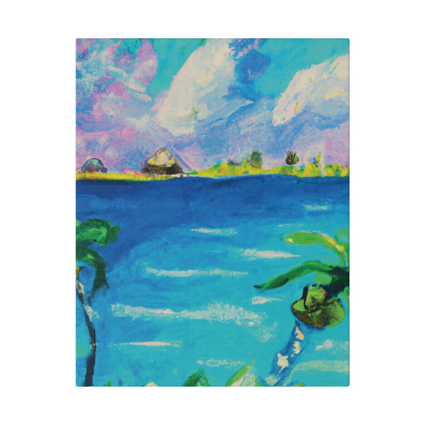 5634K - Bahamas Ocean Painting Print | Bahamas | Ocean | Beach | Poster | Home Decor | Wall Art | Canvas