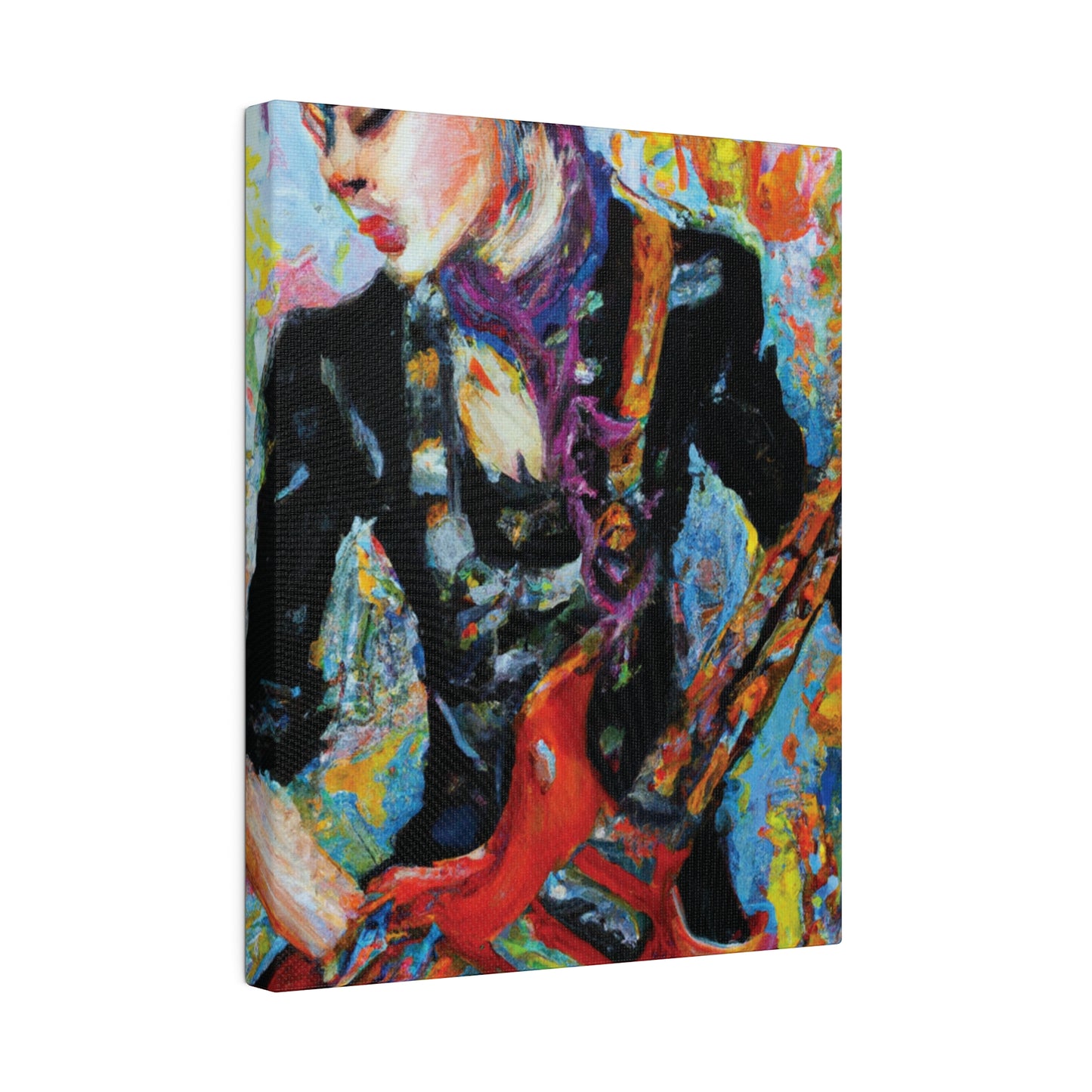 7123G - Rockstar Oil Painting Style Print | Poster | Home Decor | Wall Art | Music Art | Canvas