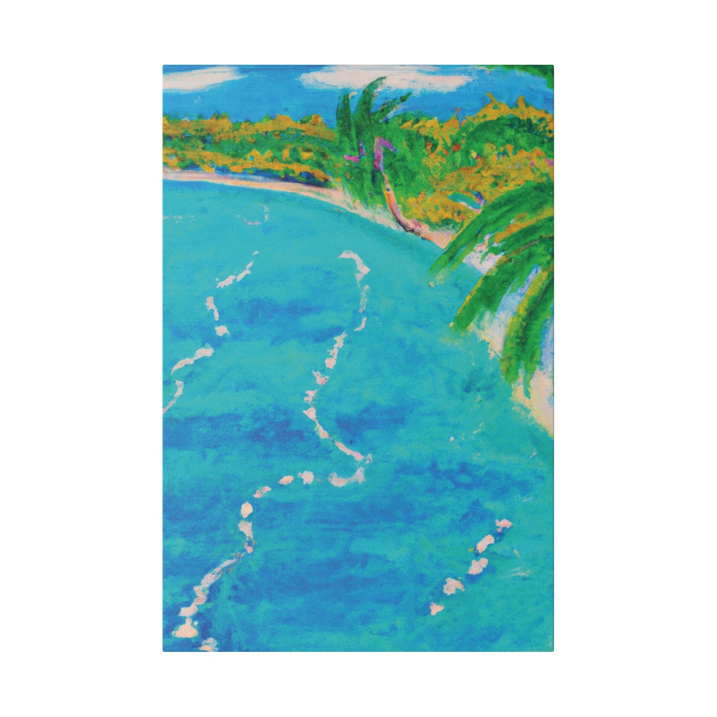 6605P - Bahamas Ocean Painting Print | Bahamas | Ocean | Beach | Poster | Home Decor | Wall Art | Canvas