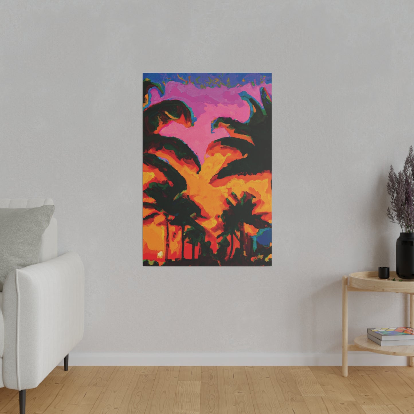 223L - Miami Beach Sunset Painting Print | Miami | Beach | Sunset | Poster | Home Decor | Wall Art | Canvas