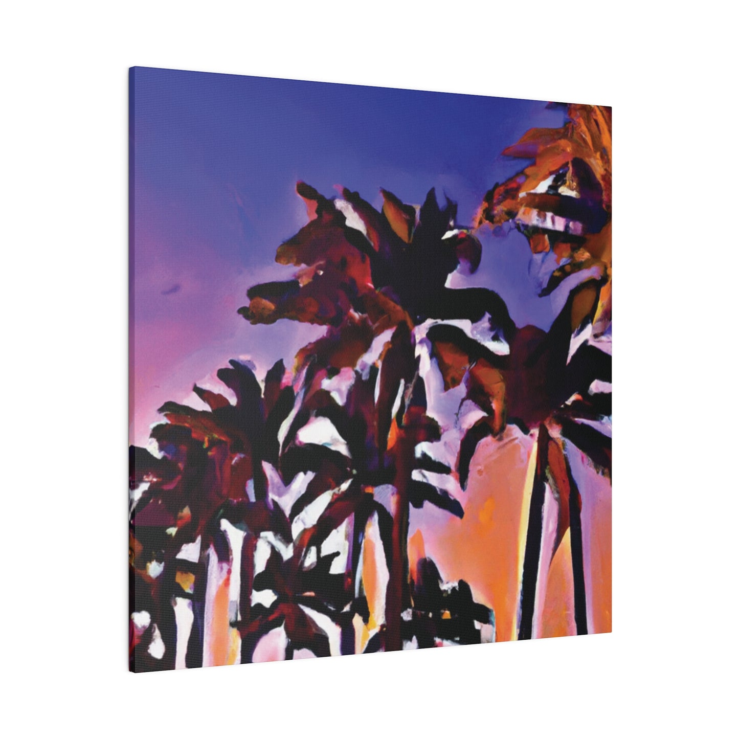 1463E - Miami Beach Sunset Painting Print | Miami | Beach | Sunset | Poster | Home Decor | Wall Art | Canvas