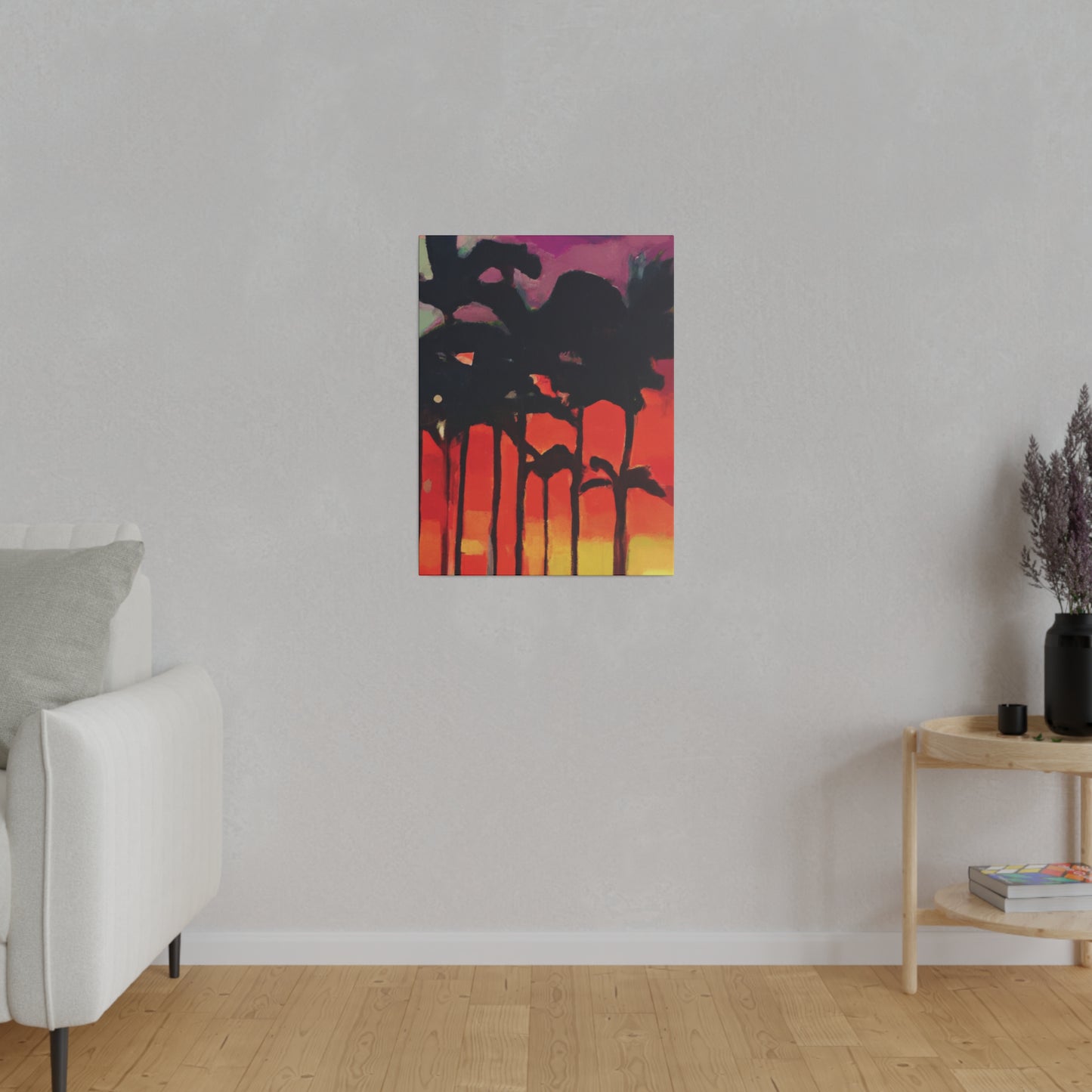 9653K - Miami Beach Sunset Painting Print | Miami | Beach | Sunset | Poster | Home Decor | Wall Art | Canvas