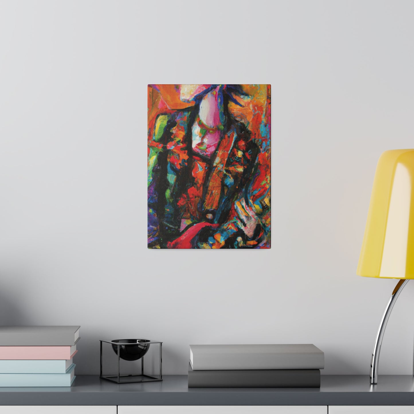 8245G - Rockstar Oil Painting Style Print | Poster | Home Decor | Wall Art | Music Art | Canvas