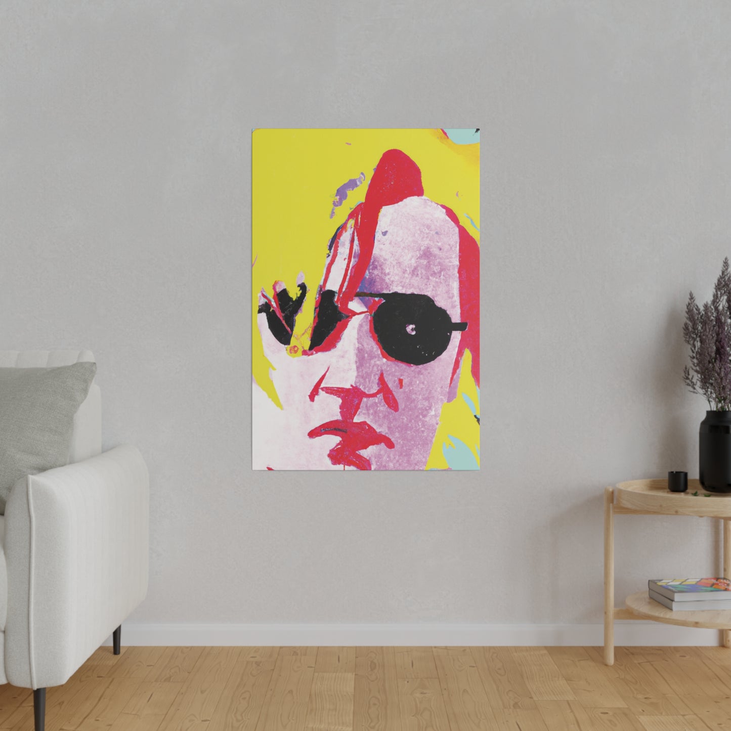 5921U - Rockstar Painting Print | Face | Abstract | Poster | Home Decor | Wall Art | Music Art | Canvas