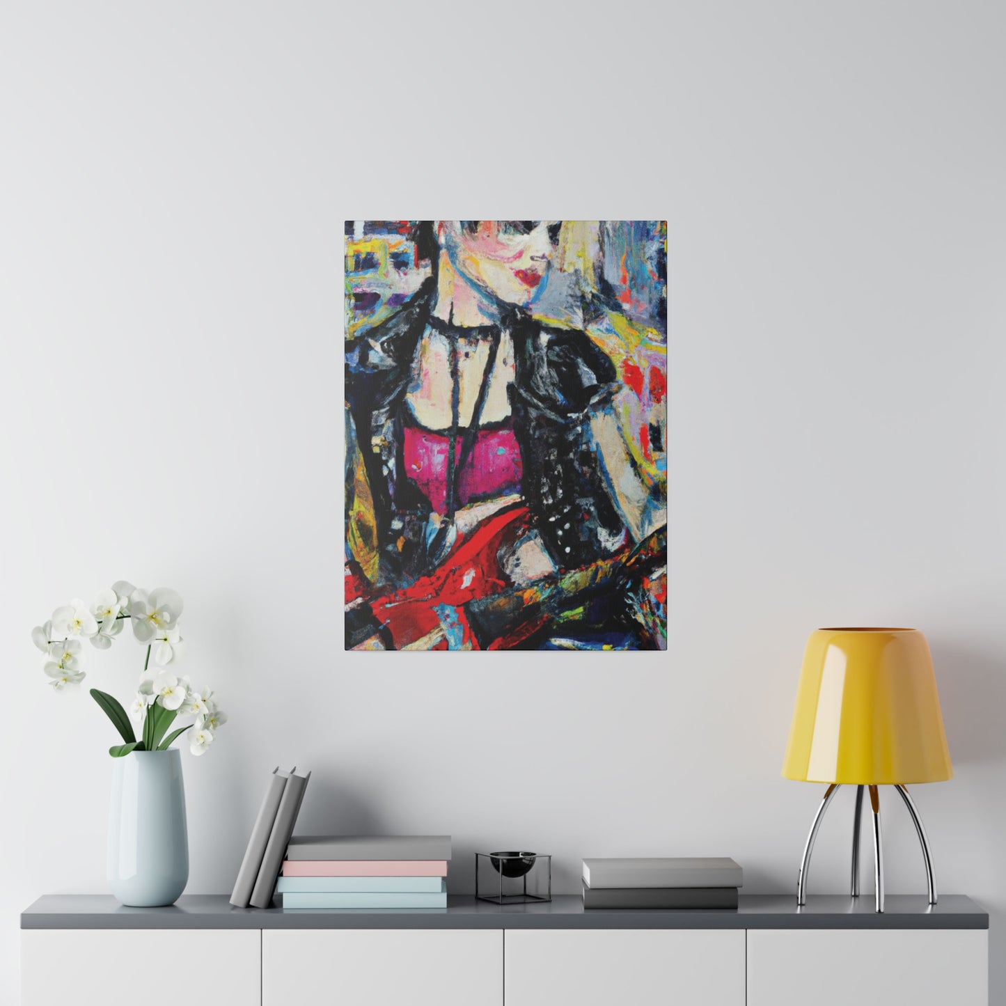 6167B - Rockstar Oil Painting Style Print | Poster | Home Decor | Wall Art | Music Art | Canvas