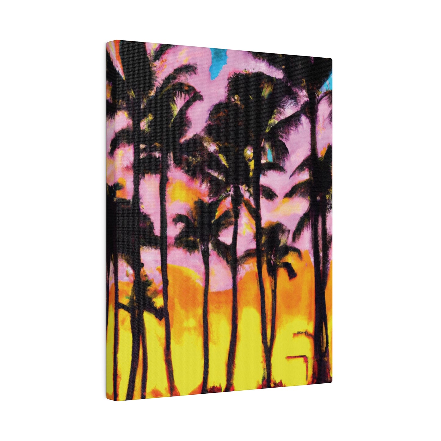 6202Q - Miami Beach Sunset Painting Print | Miami | Beach | Sunset | Poster | Home Decor | Wall Art | Canvas