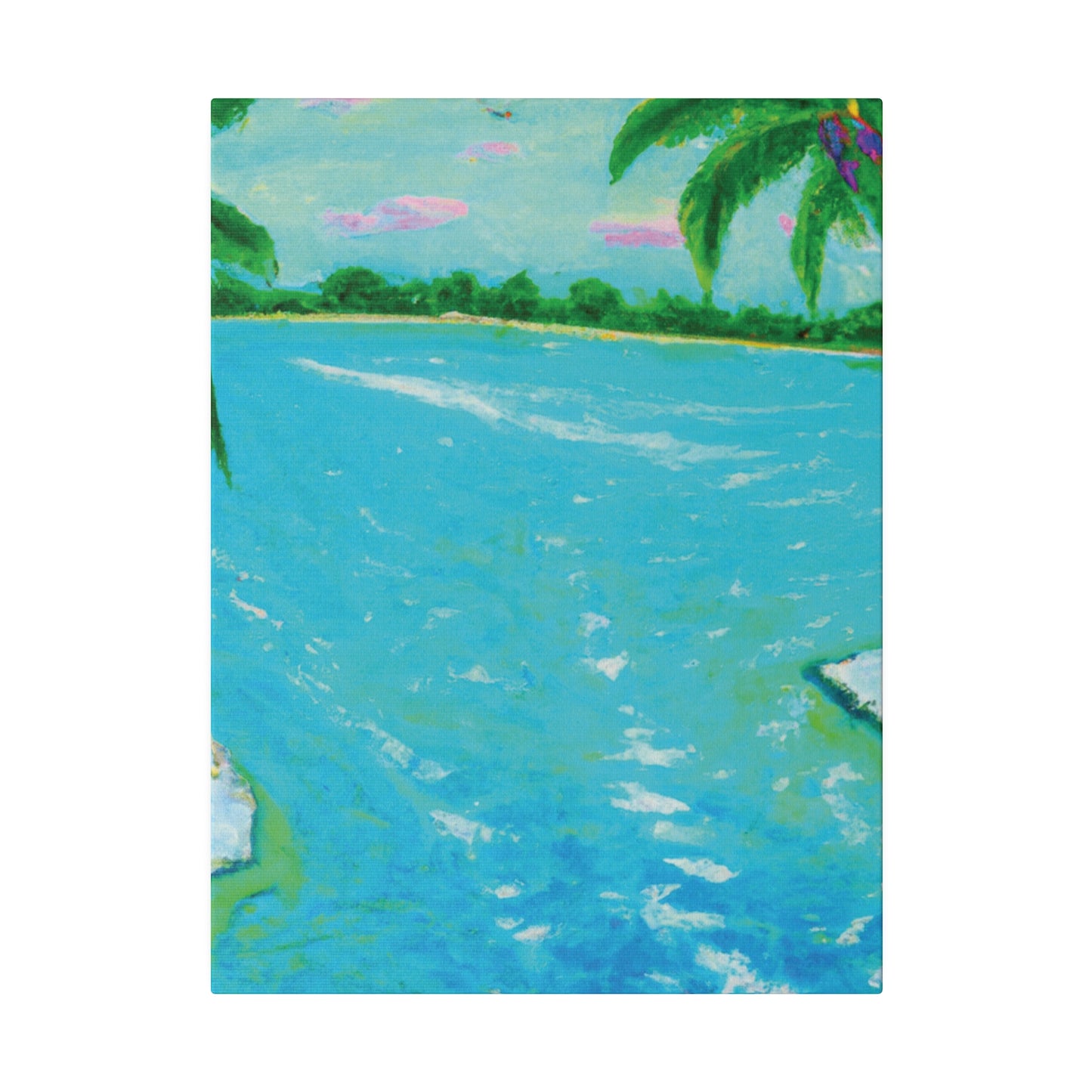 6527F - Bahamas Ocean Painting Print | Bahamas | Ocean | Beach | Poster | Home Decor | Wall Art | Canvas
