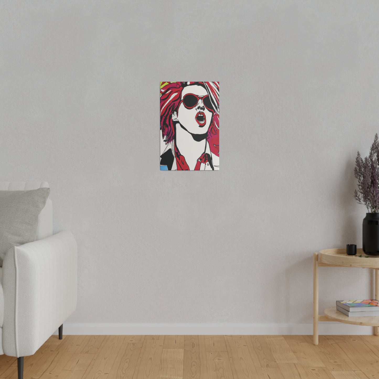 4390K - Rockstar Painting Print | Face | Abstract | Poster | Home Decor | Wall Art | Music Art | Canvas