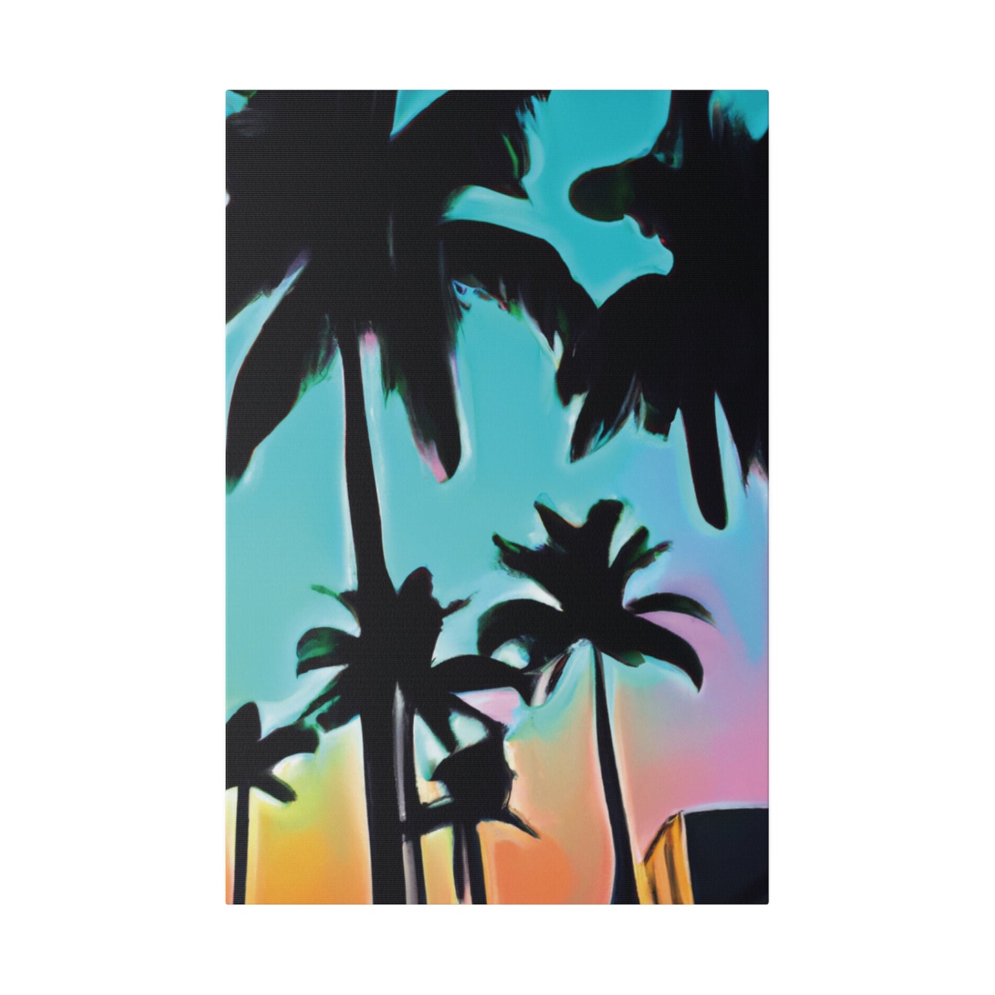 5491X - Miami Beach Sunset Painting Print | Miami | Beach | Sunset | Poster | Home Decor | Wall Art | Canvas