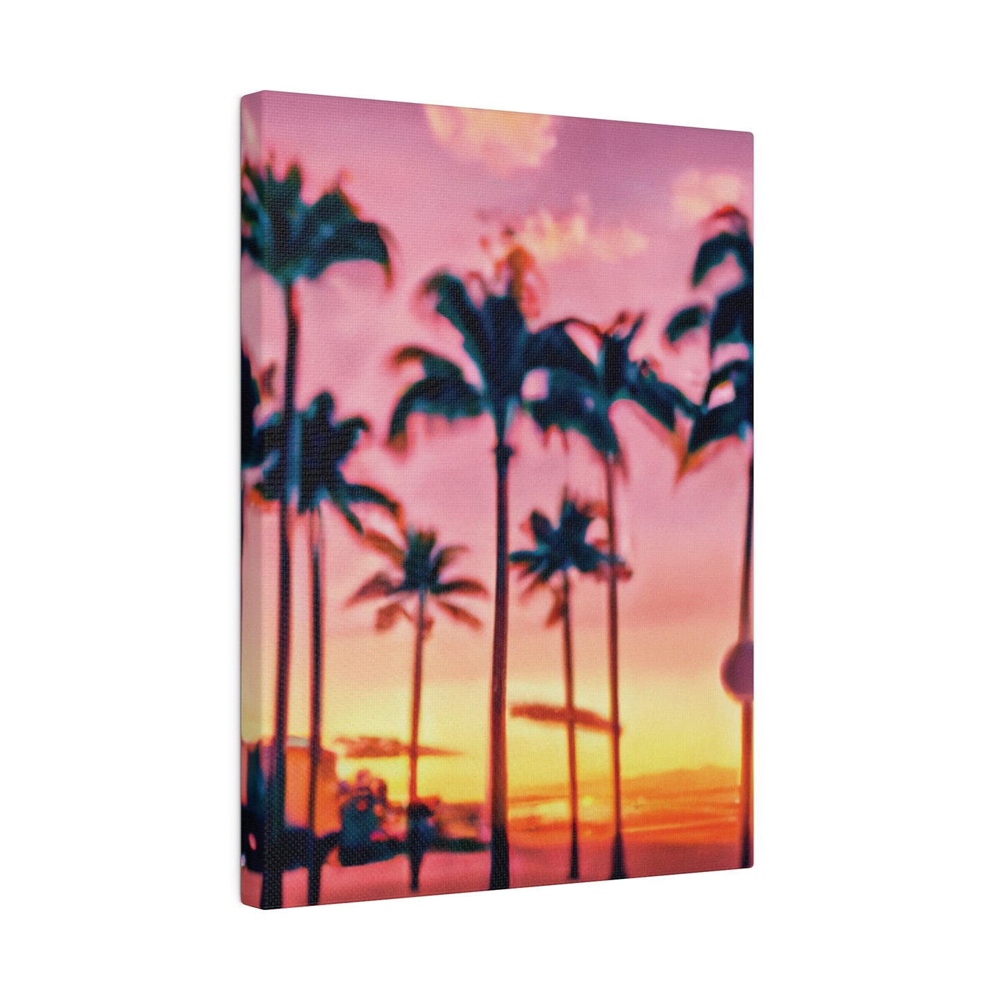 8183G - Miami Beach Sunset Painting Print | Miami | Beach | Sunset | Poster | Home Decor | Wall Art | Canvas