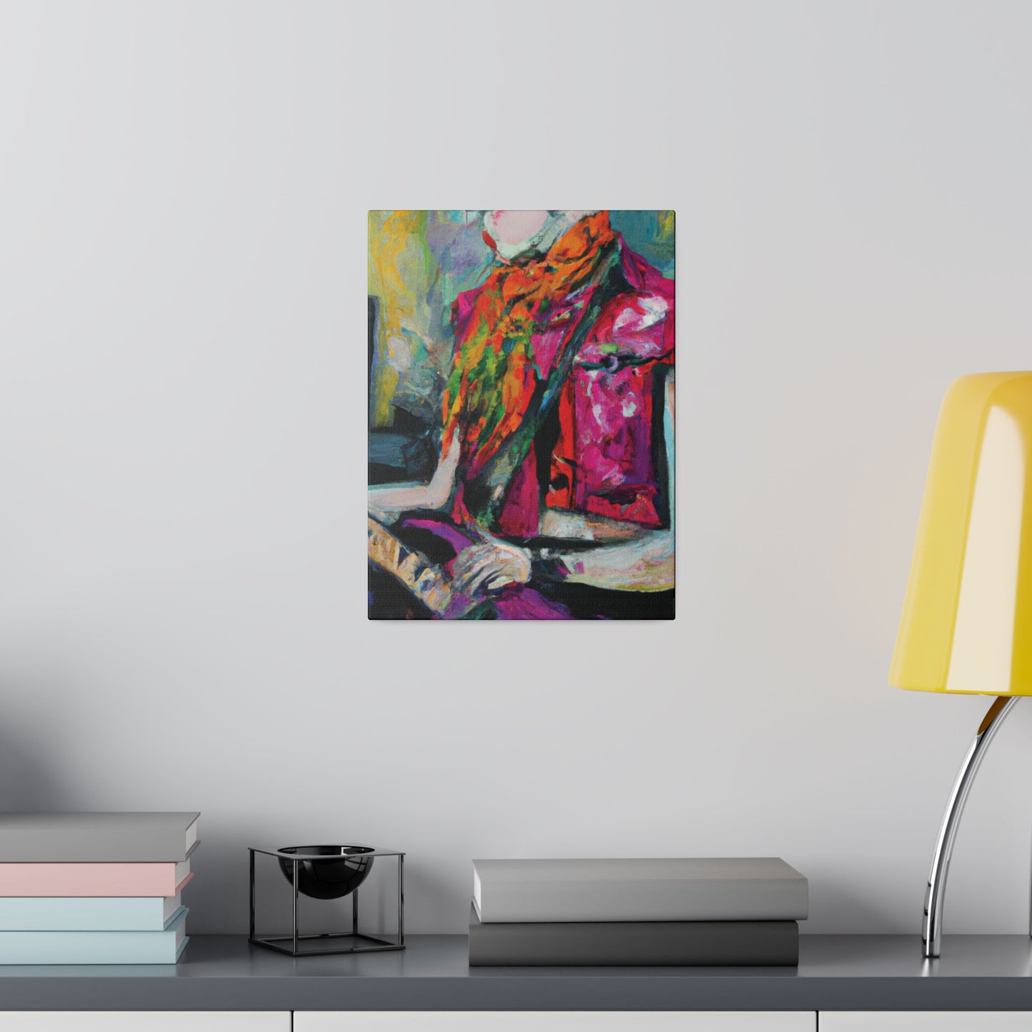 9053L - Rockstar Oil Painting Style Print | Poster | Home Decor | Wall Art | Music Art | Canvas