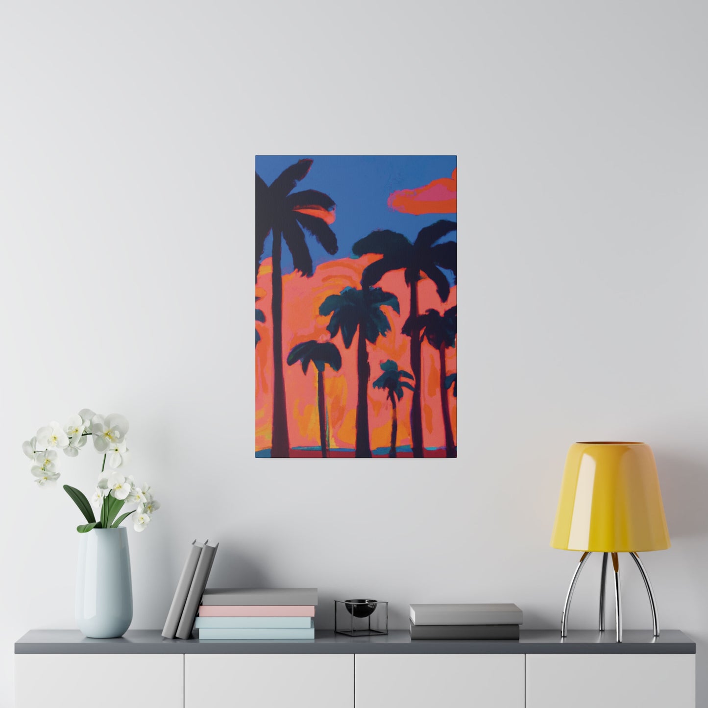 3239C - Miami Beach Sunset Painting Print | Miami | Beach | Sunset | Poster | Home Decor | Wall Art | Canvas