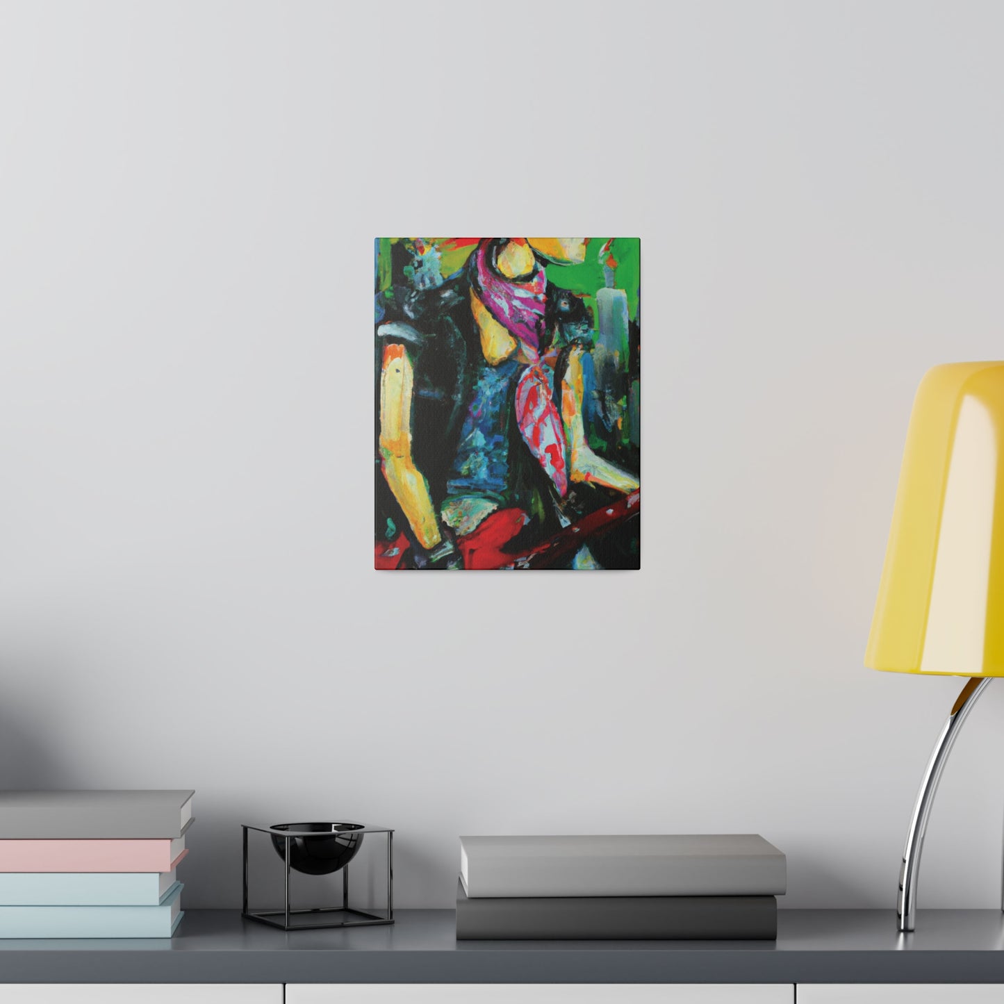 5198V - Rockstar Oil Painting Style Print | Poster | Home Decor | Wall Art | Music Art | Canvas