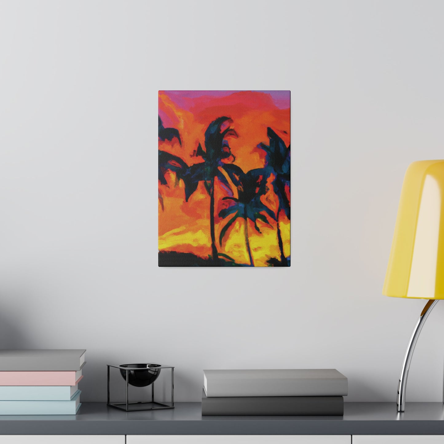 7487R - Miami Beach Sunset Painting Print | Miami | Beach | Sunset | Poster | Home Decor | Wall Art | Canvas