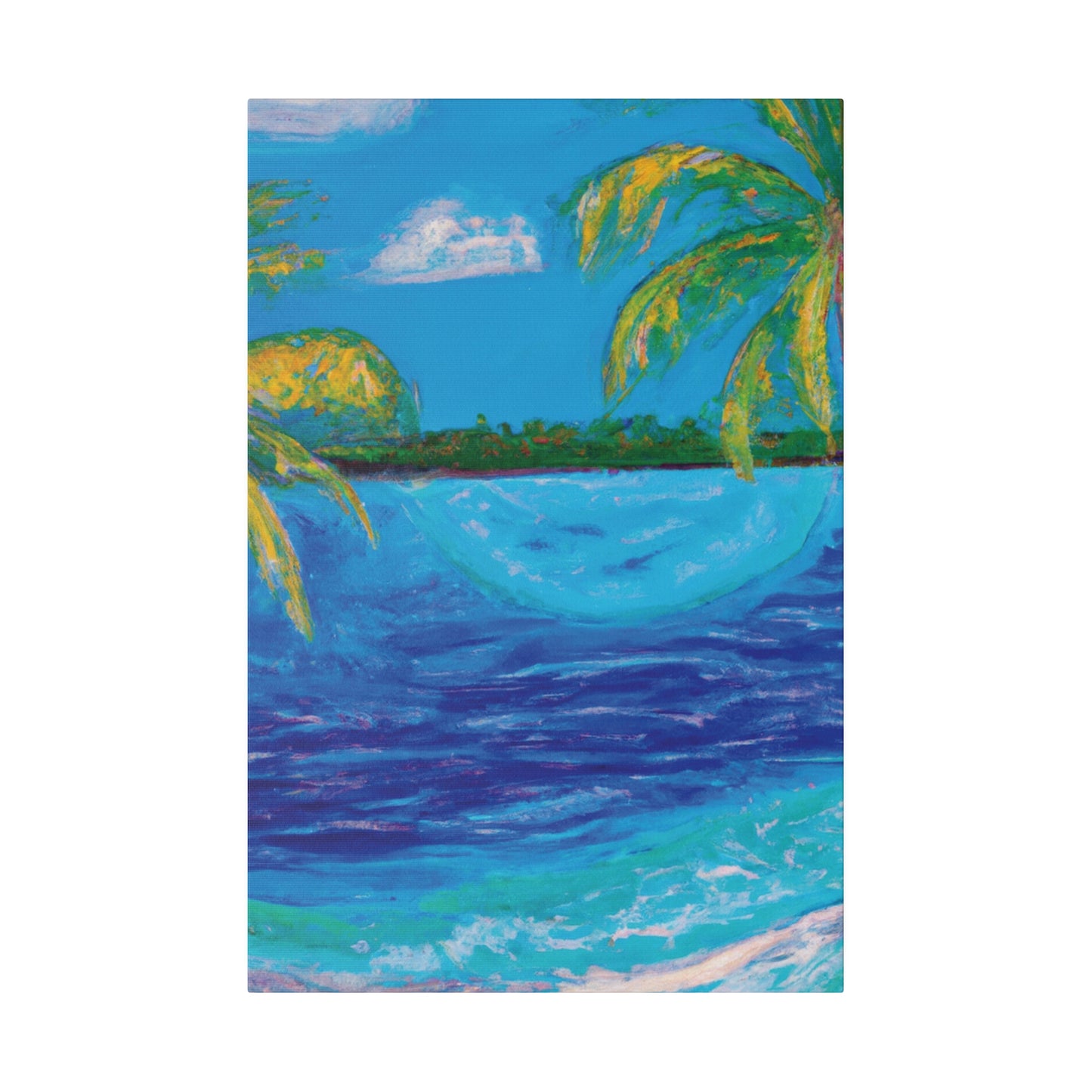 6704T - Bahamas Ocean Painting Print | Bahamas | Ocean | Beach | Poster | Home Decor | Wall Art | Canvas