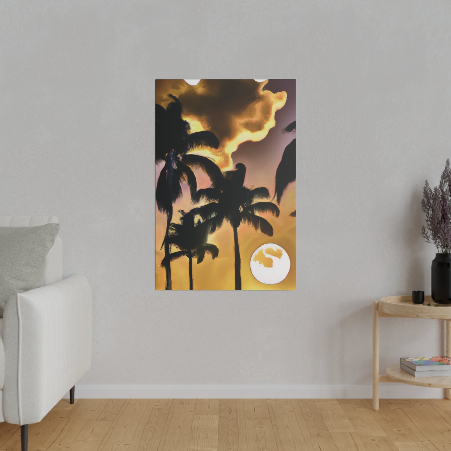 6382Q - Miami Beach Sunset Painting Print | Miami | Beach | Sunset | Poster | Home Decor | Wall Art | Canvas