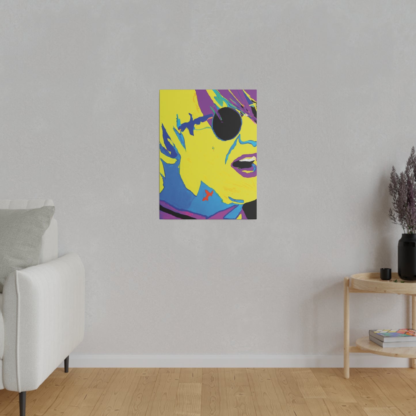 8129K - Rockstar Painting Print | Face | Abstract | Poster | Home Decor | Wall Art | Music Art | Canvas