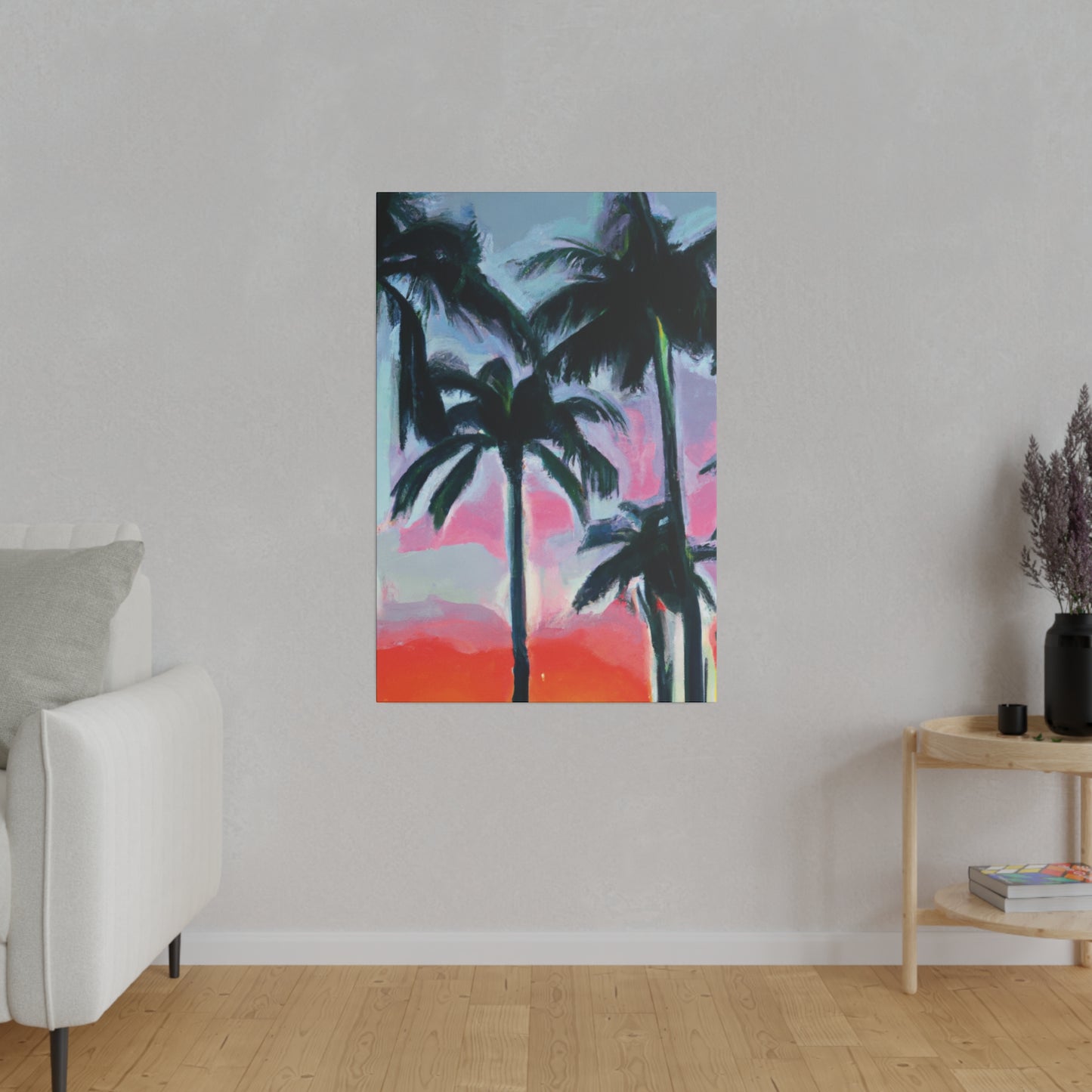 7629F - Miami Beach Sunset Painting Print | Miami | Beach | Sunset | Poster | Home Decor | Wall Art | Canvas