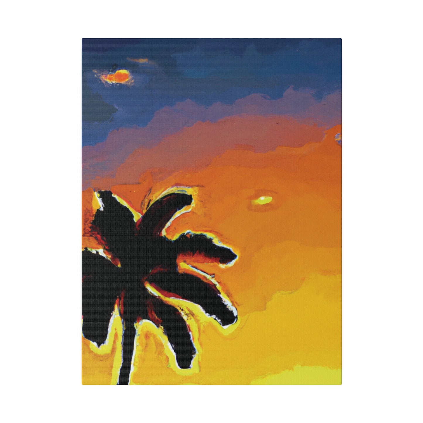 8720W - Miami Beach Sunset Painting Print | Miami | Beach | Sunset | Poster | Home Decor | Wall Art | Canvas